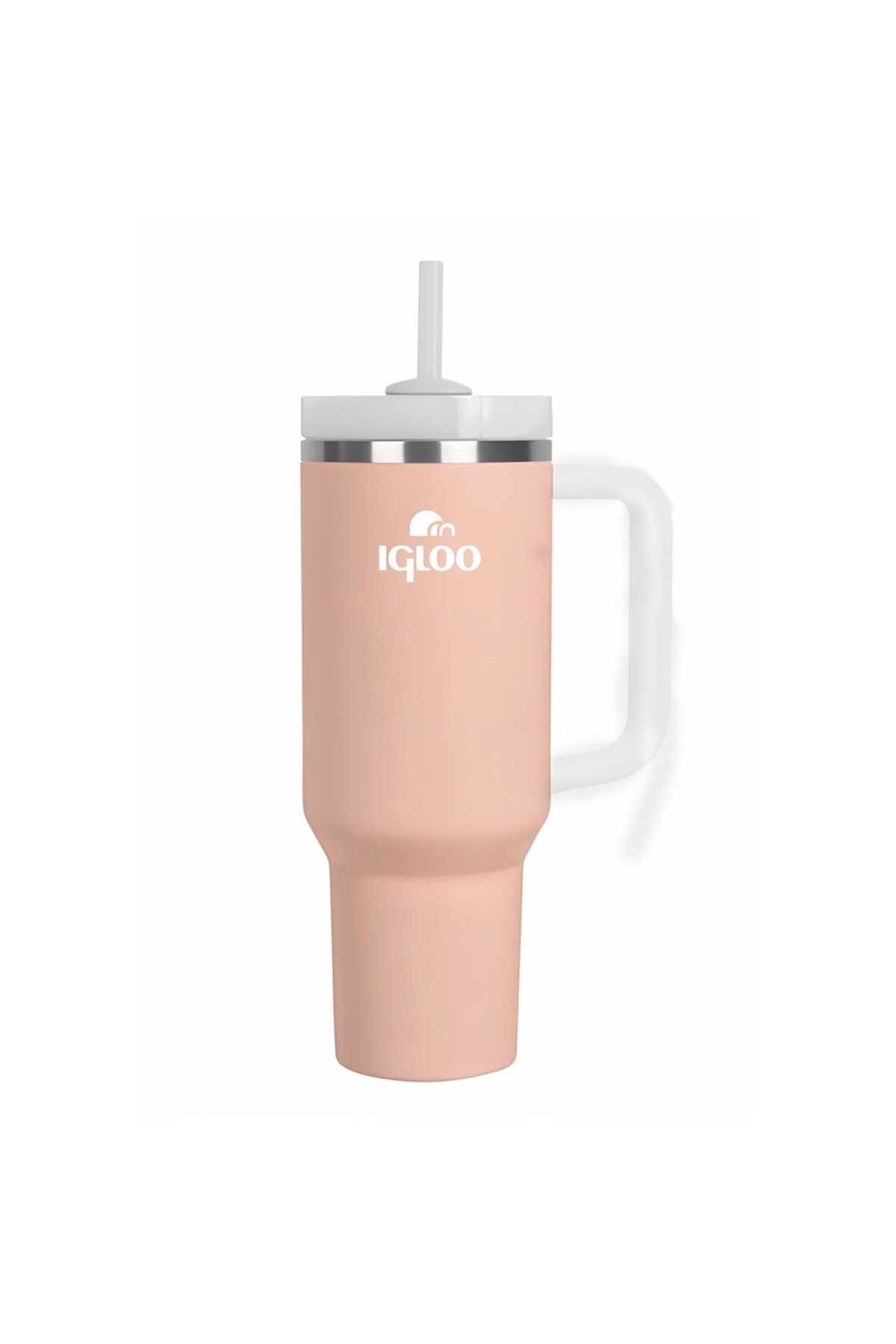 IGLOO İgloo Stadler Thermo-Mug 1.2 Litre Pipetli Termos Bardak Somon/Beyaz