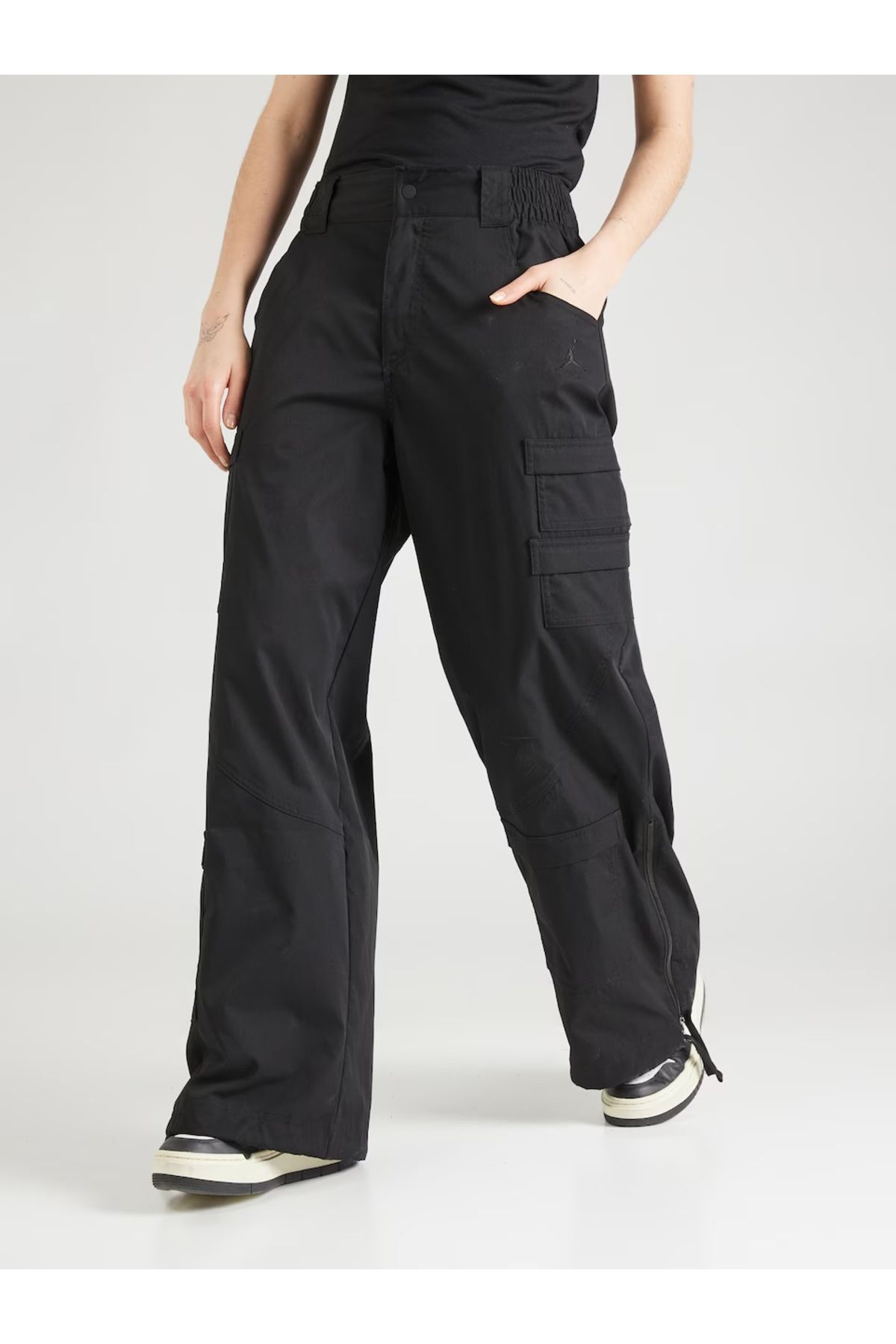 Nike Jordan Essentials Chicago Woven Wide Leg Siyah Kadın Pantolon