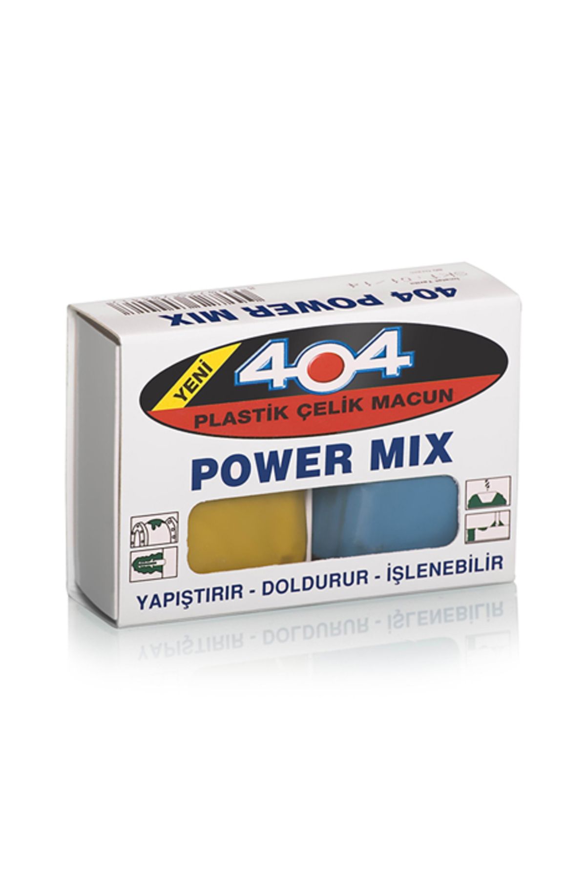 404 POWER MİX Yapıştırıcı Plastik Çelik Macun 40 Gram