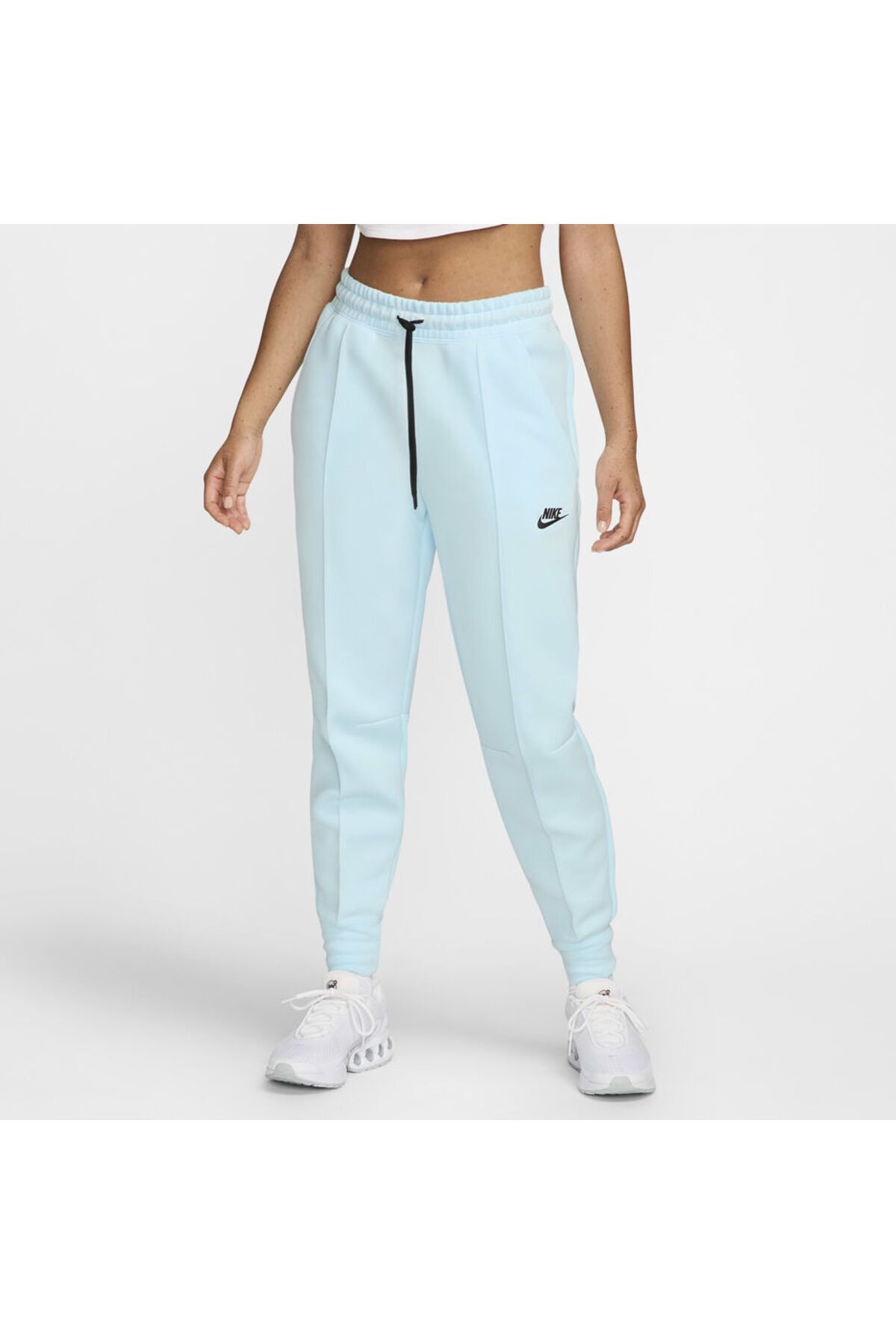 Nike Sportswear Tech Fleece Mid-Rise Mavi Kadın Eşofman Altı