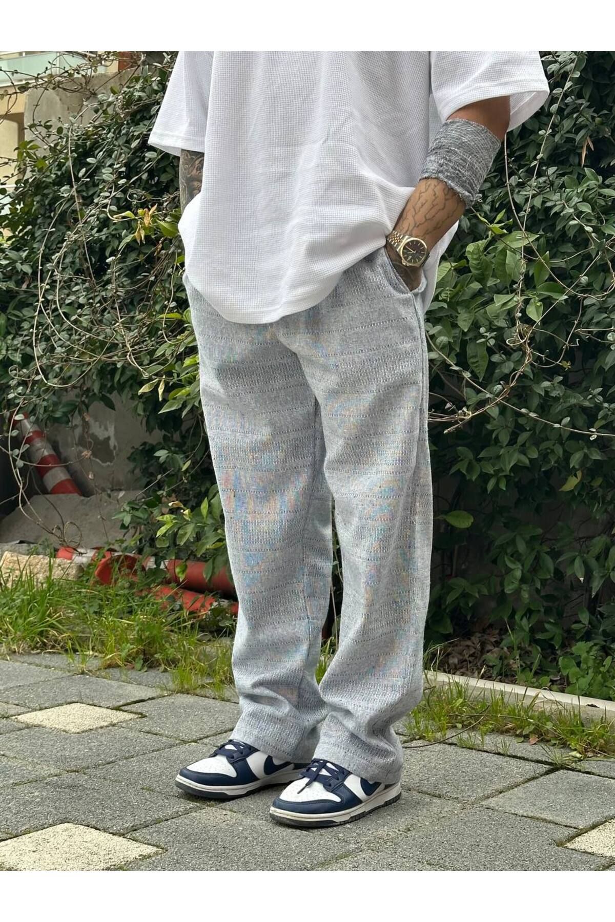 CLK PREMİUM Rahat Kalıp Açık Mavi alt eşofman