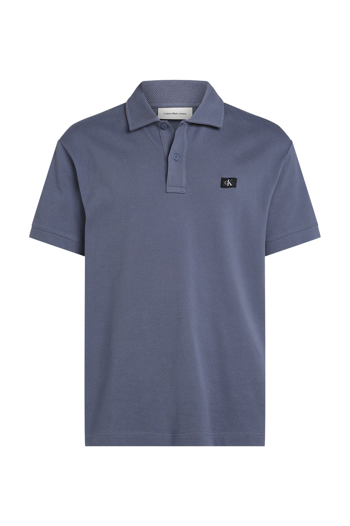 Calvin Klein-Calvin Klein Men Grisaille Woven Label Short Sleeve Polo T-Shirt 6