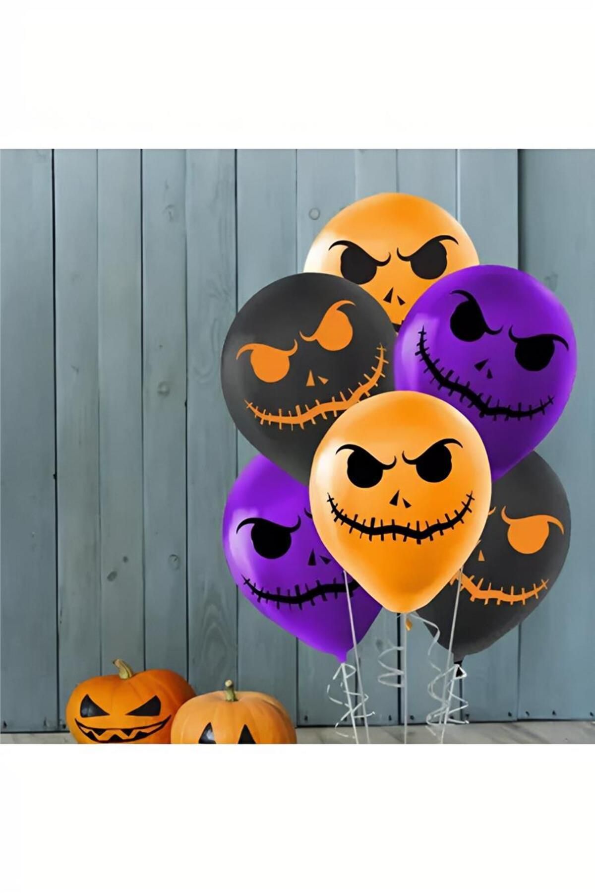 playzone Cadılar Bayramı Baskılı Pastel Balon 12"
