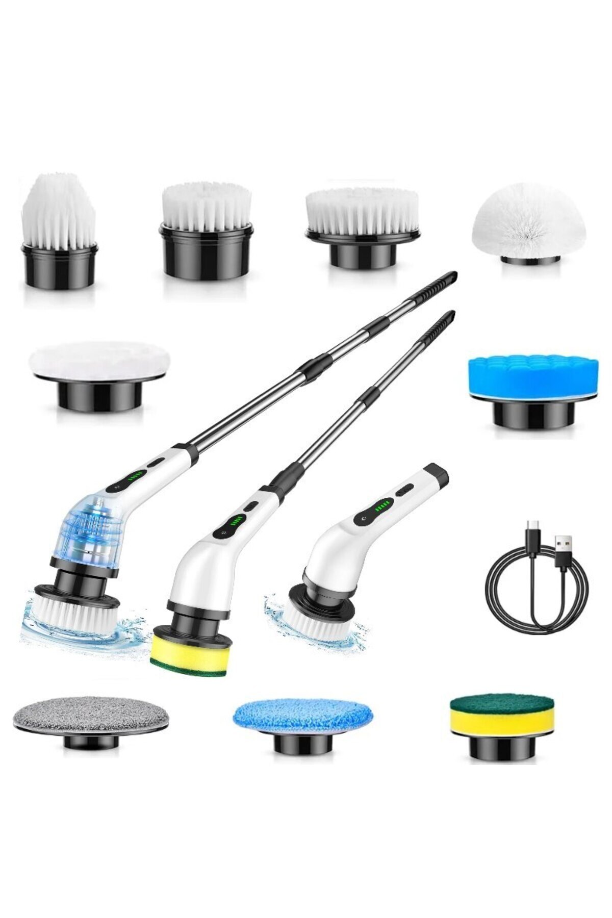 HOZRO-HOZRO Electric Rotating Brush, for Efficient Effortless Cleaning, Multifunctional Cordless, Hand 4