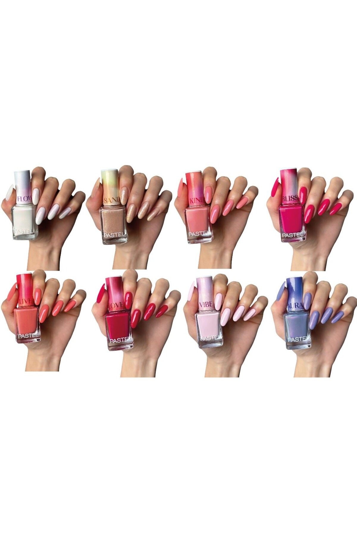 Pastel Oje Aura Yaz Summer set 8li