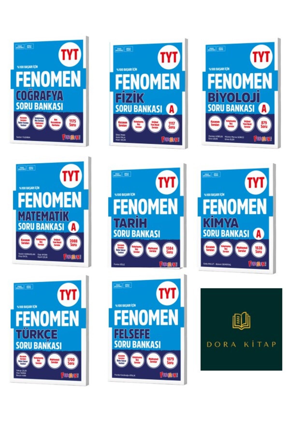 Fenomen Yayıncılık FENOMEN TYT BİYOLOJİ , COĞRAFYA, FELSEFE, KİMYA, BİYOLOJİ, MATEMATİK, TARİH, TÜRKÇE SORU BANKASI