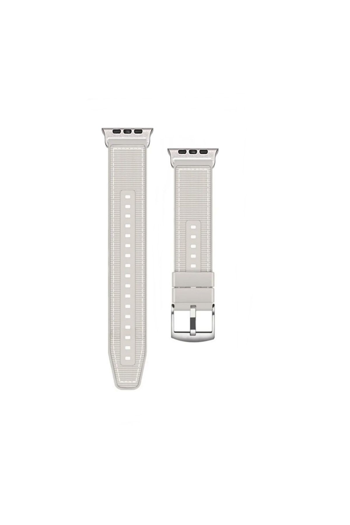 Adige Apple Watch SE 40mm Kordon Kayış Dikiş Desenli Silikon KRD102 LMS