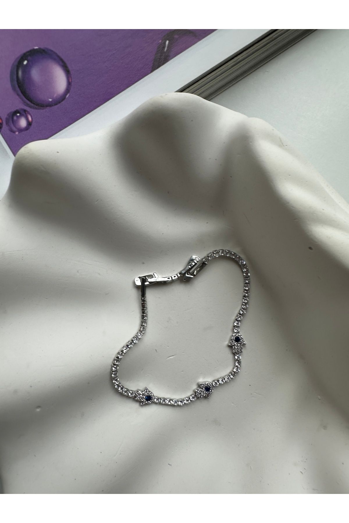 RONİ Taşlı Hamsa Bileklik
