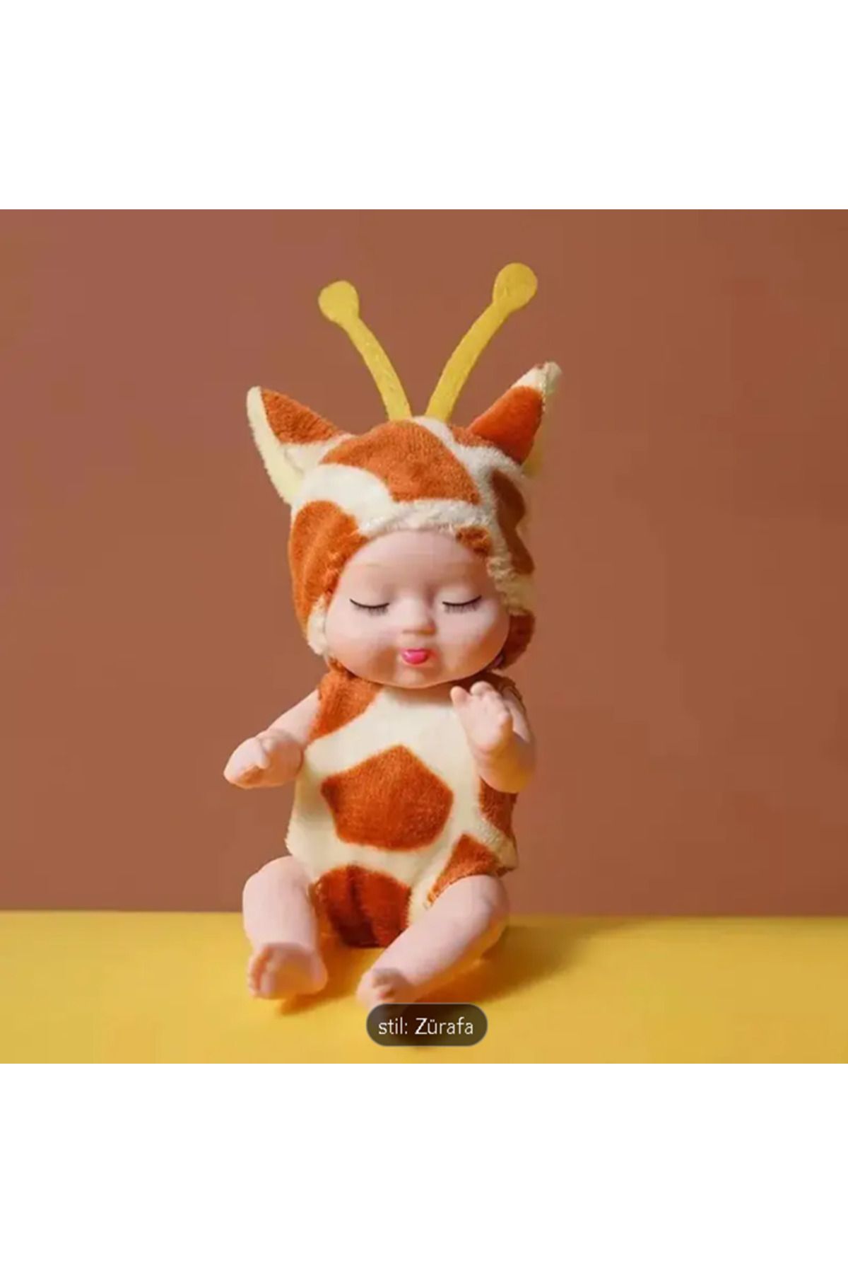 CHAHAN KOSTÜMLÜ MİNİK ET BEBEK 1 adet Zürafa kostümlü bebek için
