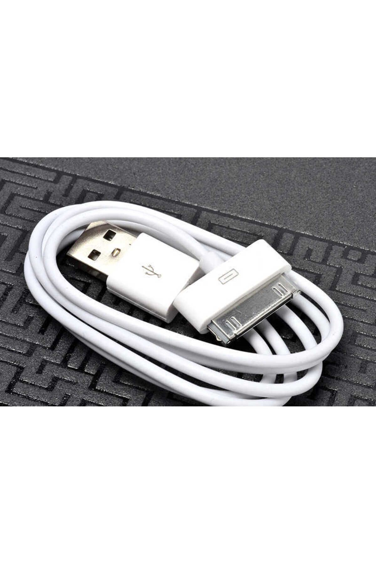 Kılıfist Beyaz iPhone 4S Usb Kablo-KLFS