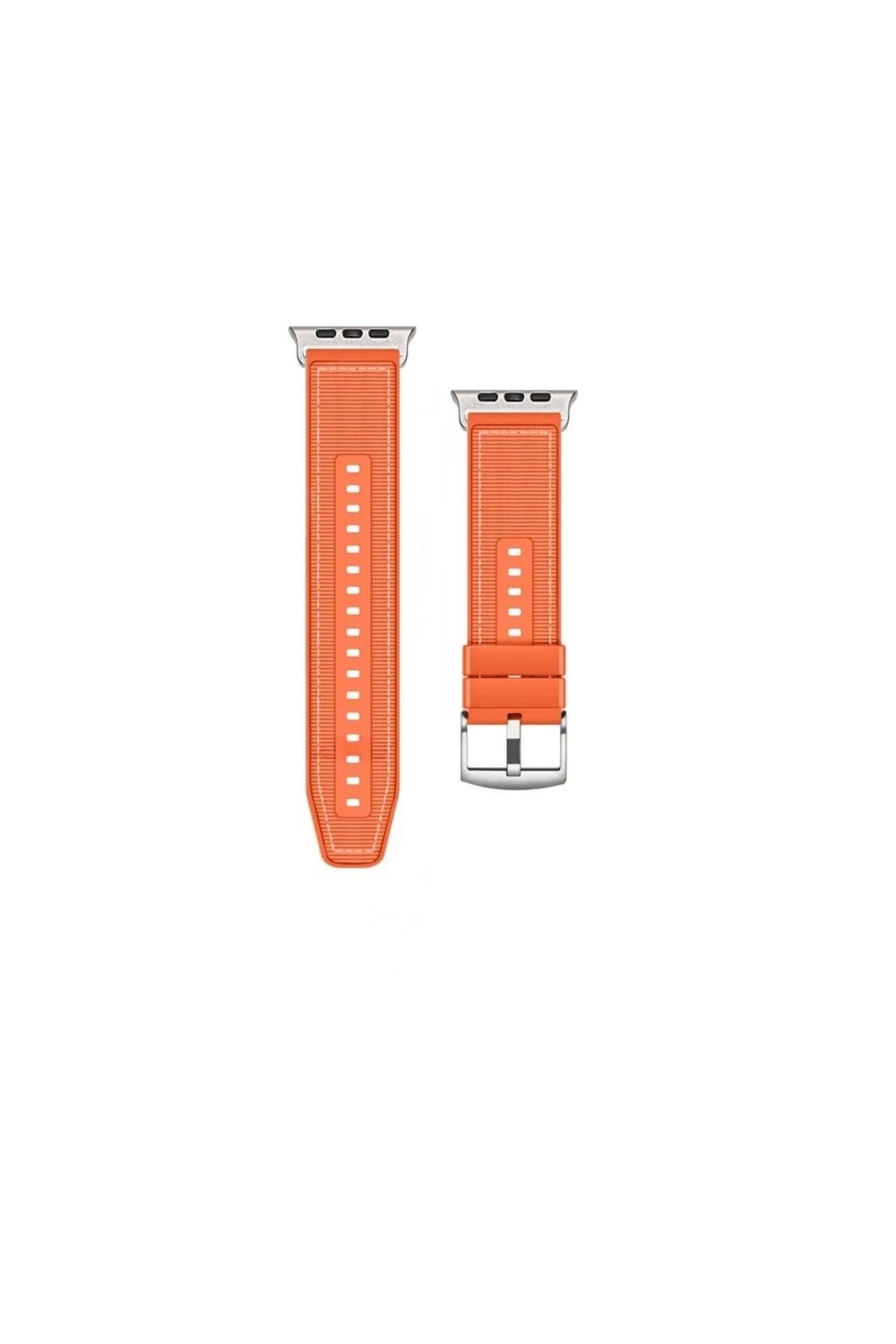 Adige Apple Watch 10 46mm Kordon Kayış Dikiş Desenli Silikon KRD102 LMS
