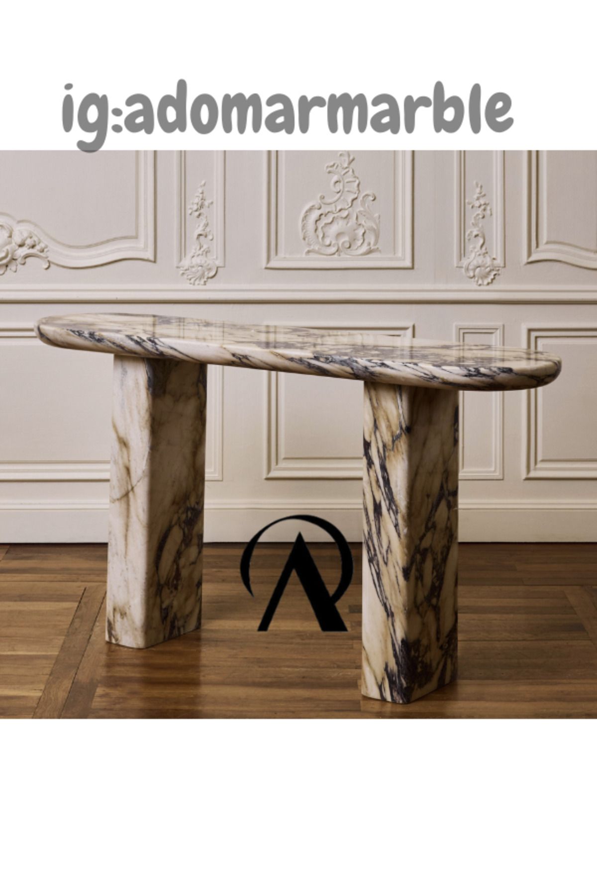 adomarmarblehandmadeandluxury ADOMAR Traverten Dresuar, Mermer Dresuar,Özel Ölçü, , %100 Doğal Taş, Konsol Masası, Antre Dresuar
