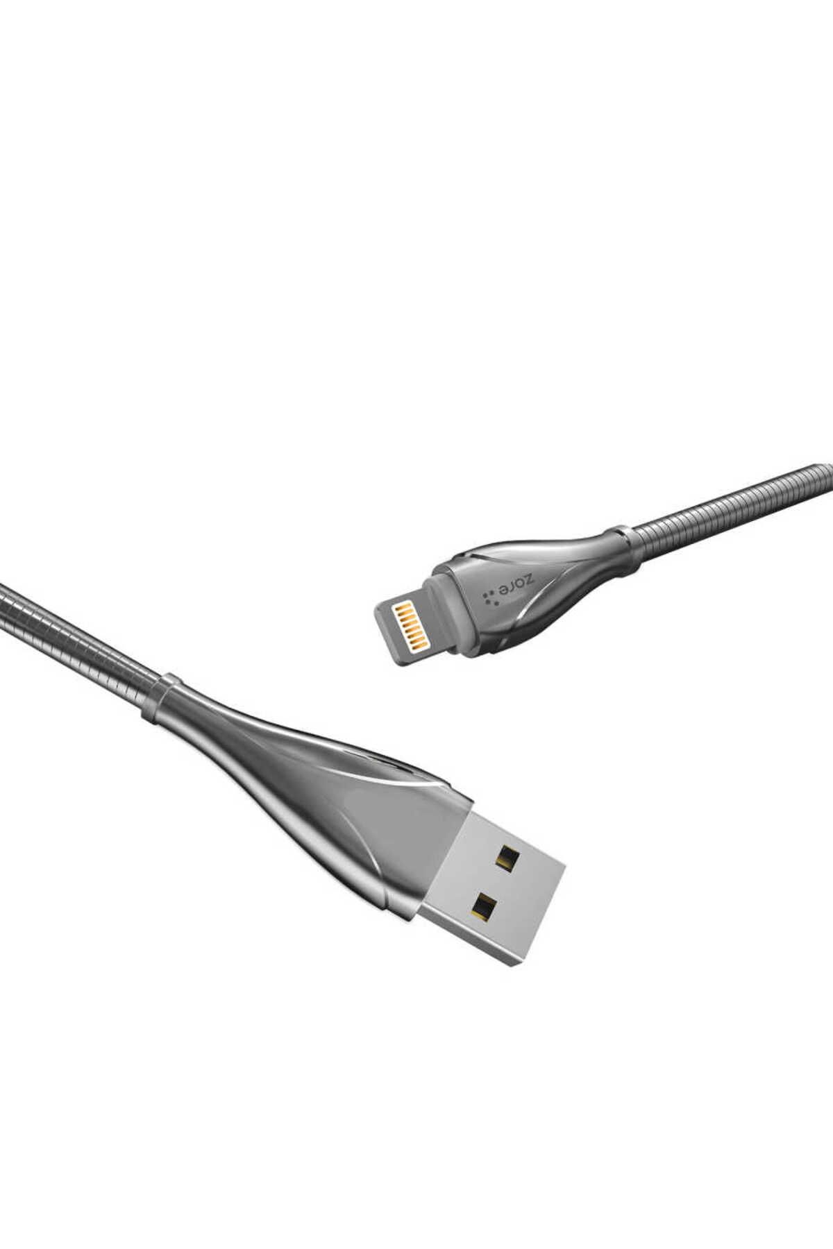 Kılıfist Gri LS28 Lightning Usb Kablo-KLFS