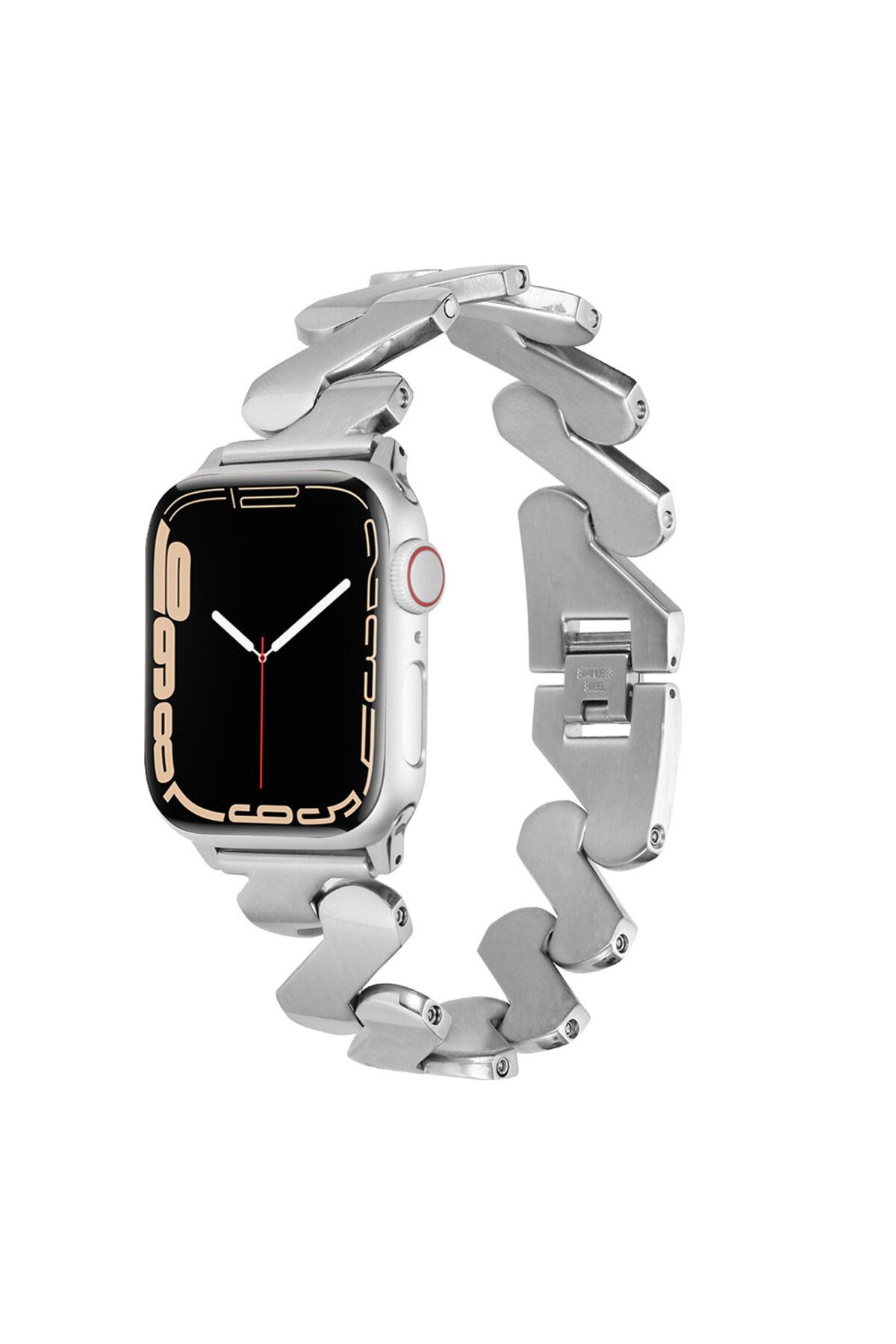 Kılıfist Watch 40mm Kordon Uyumlu KRD-80 Metal Strap Kayış KLFS- Gümüş