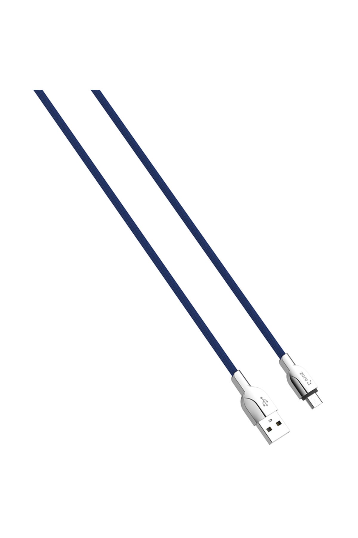Kılıfist Mavi ZR-LS411 Micro Usb Kablo-KLFS