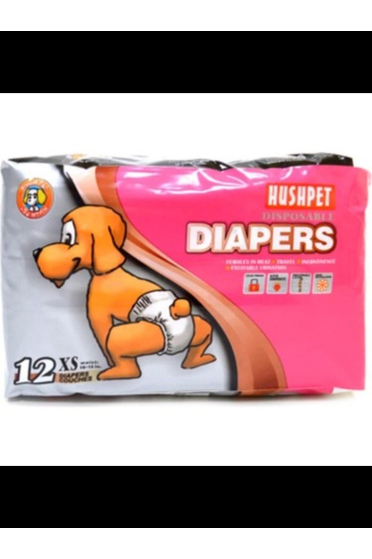 Hushpet Köpek Alt Tuvalet Bezi 12 Adet Xs Hush Pet Diapers x Small 12'li Köpek Bezi