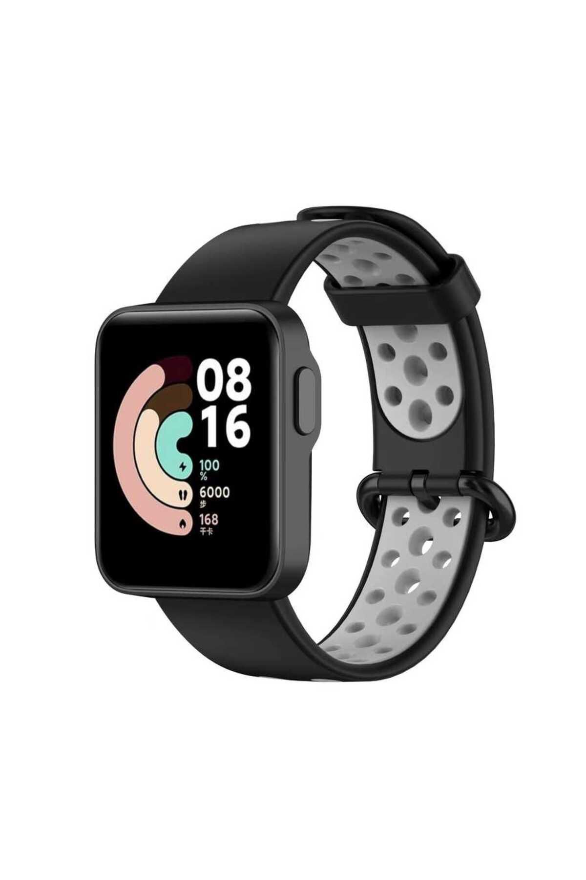 Kılıfist Xiaomi Redmi Watch 2 Lite KRD-02 Uyumlu KLFS Kordon-Siyah-Gri