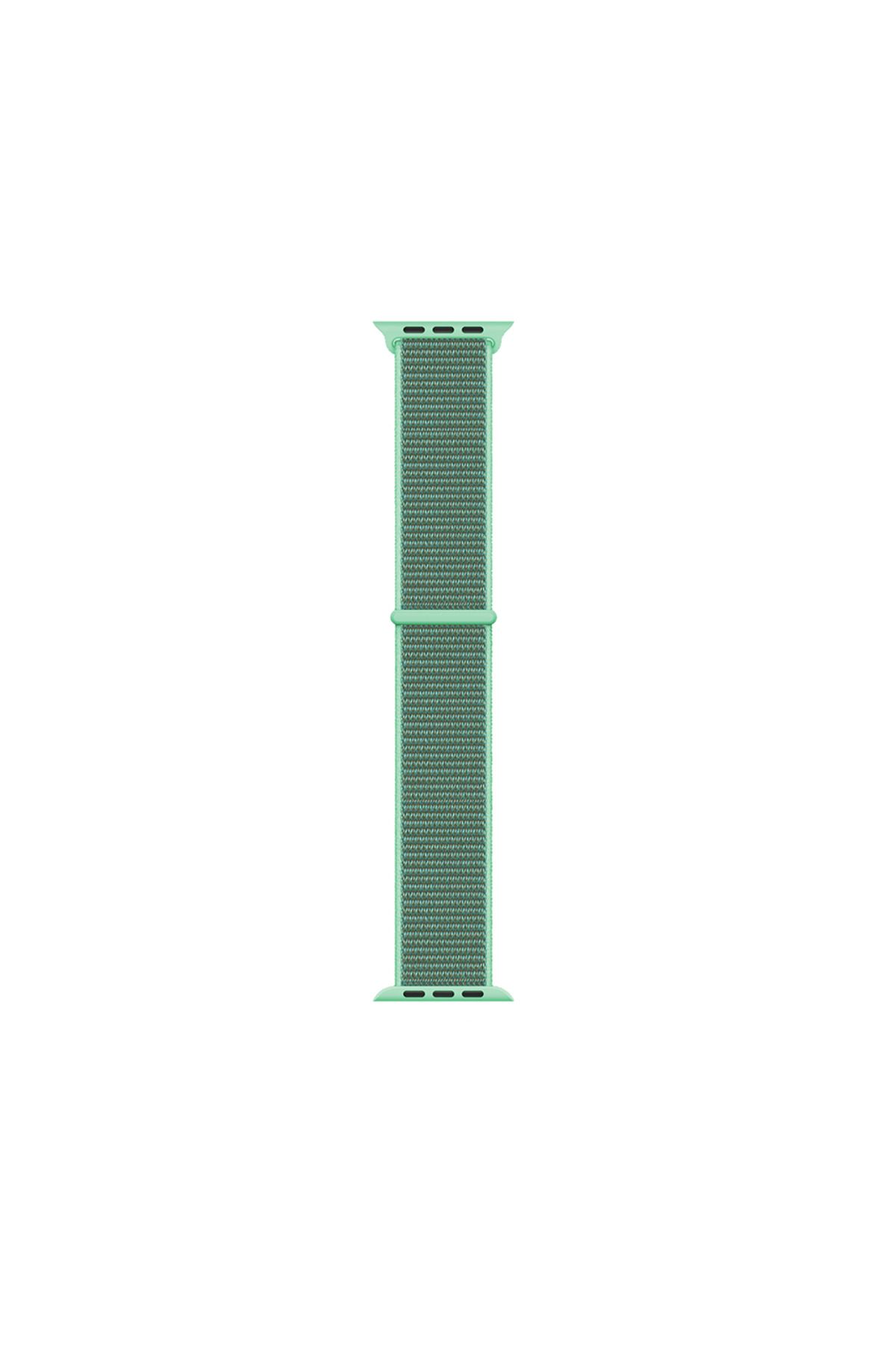 Kılıfist Watch 7 41mm Kordon Band-03 Serisi Hasır Strap Kayış-Spearmint