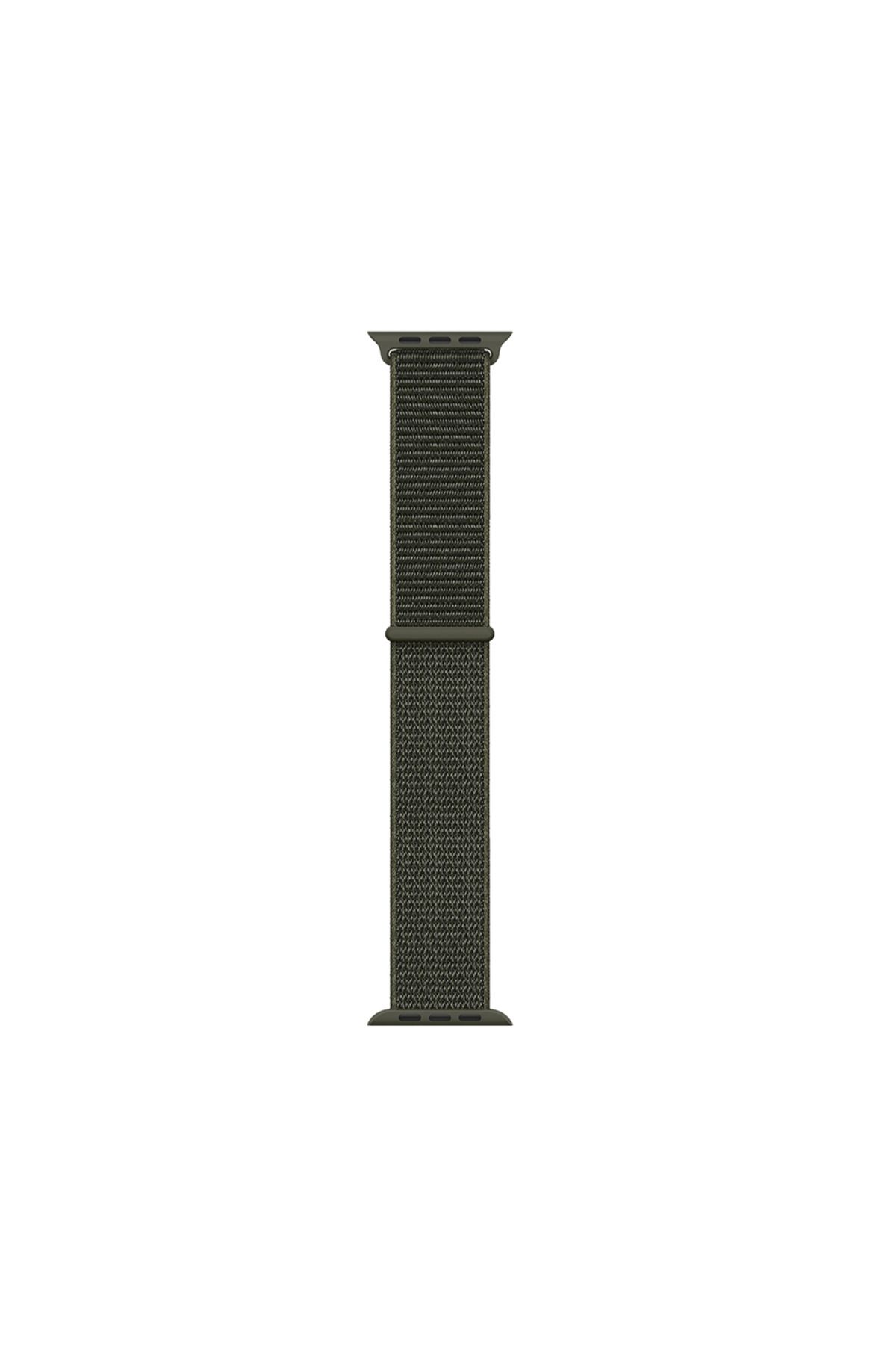 Kılıfist Watch 7 41mm Kordon Band-03 Serisi Hasır Strap Kayış-Cargo Khaki