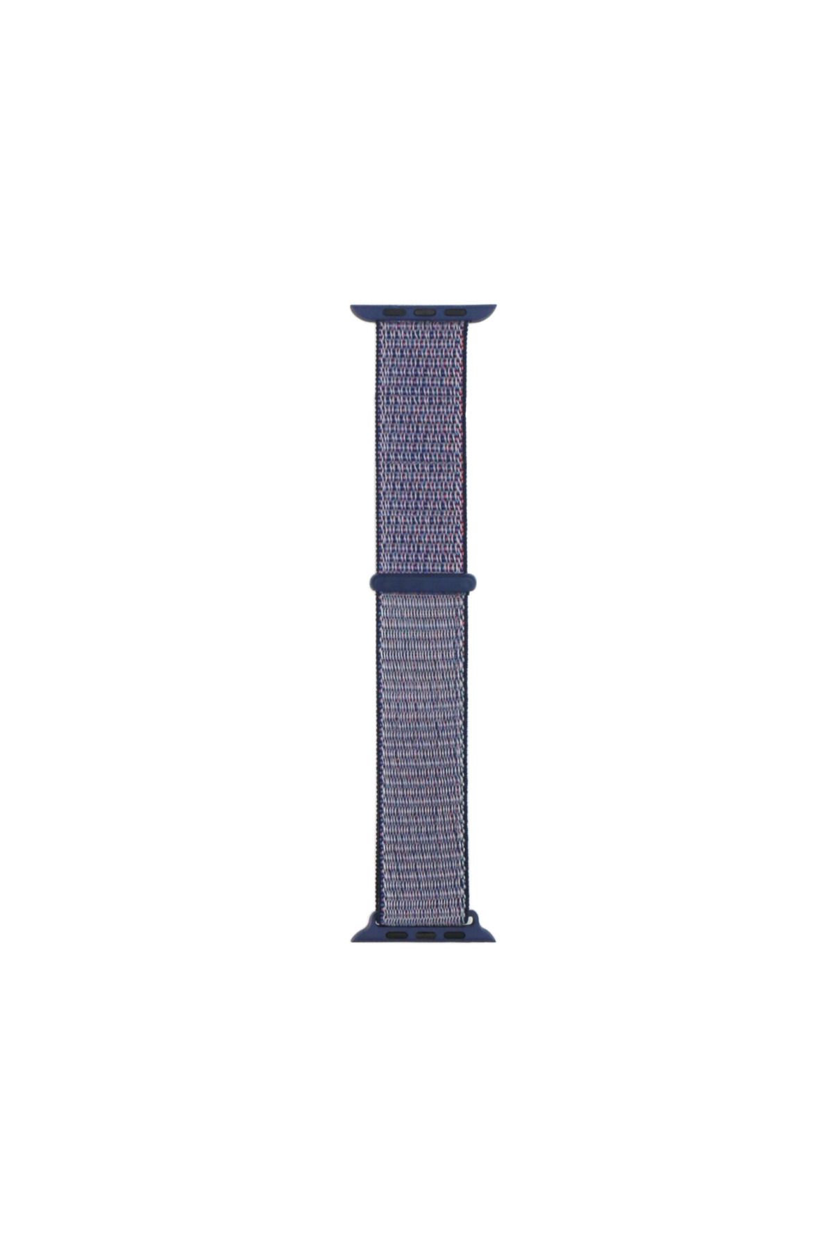 Kılıfist Watch 7 41mm Kordon Band-03 Serisi Hasır Strap Kayış-Fidnight Blue