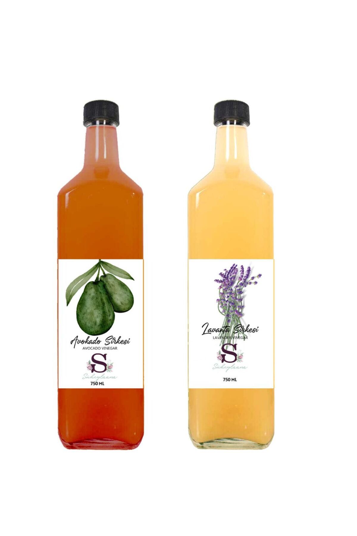 Süheylaana Doğal Avokado Sirkesi 750 Ml - Doğal Lavanta Sirkesi 750 Ml
