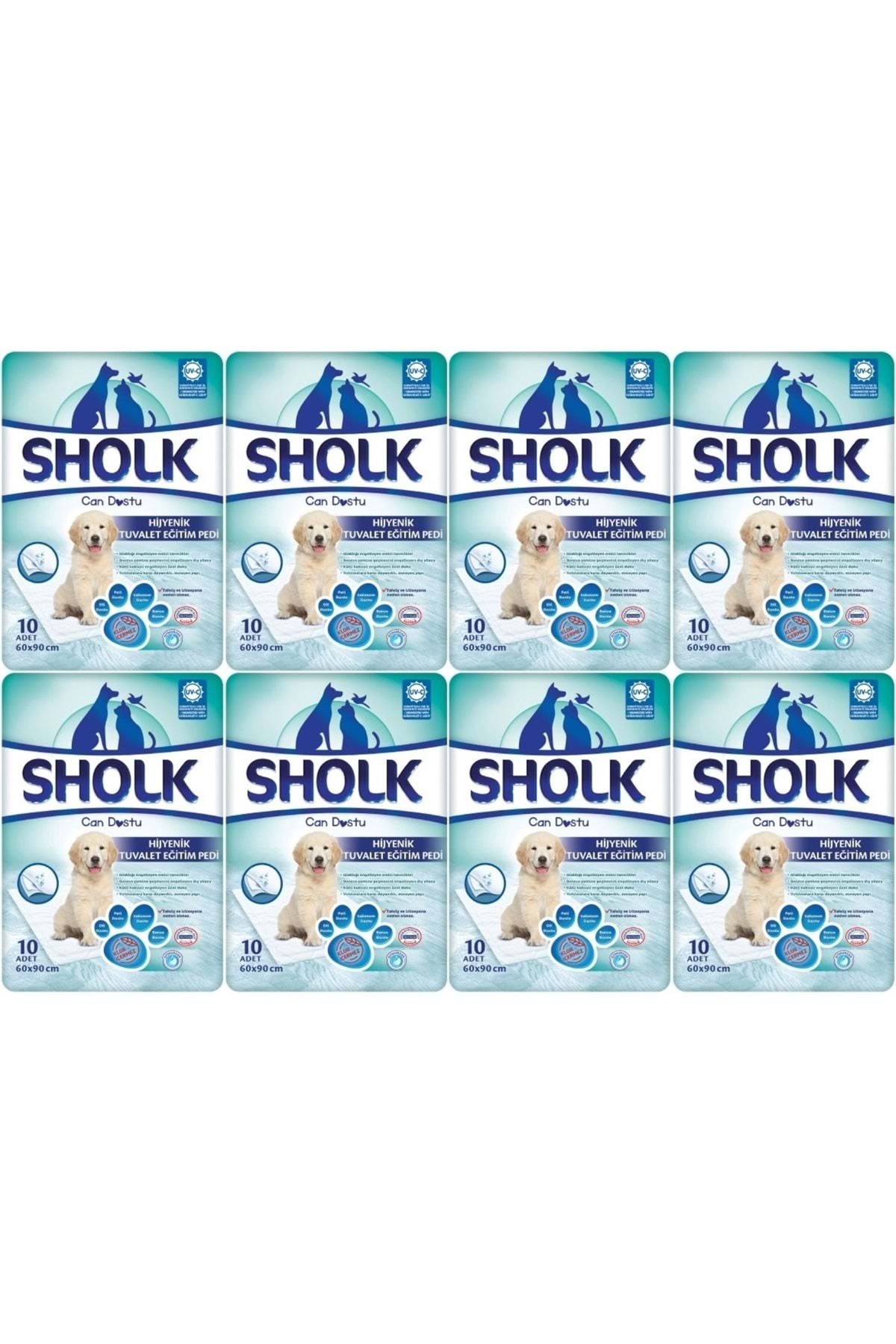 Sholk Evcil Hayvan Tuvalet Çiş Eğitim Pedi 60*90CM 80 Adet (8PK*10)