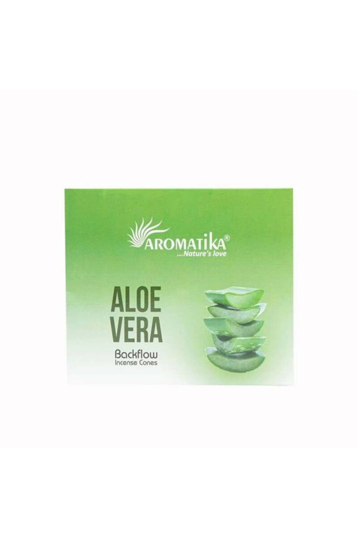 Colourful SHOP Aloe Vera Kokulu Geri Akış Tütsüsü Konik Tütsü Aloe Vera Backflow Incense Cones 10 Adet