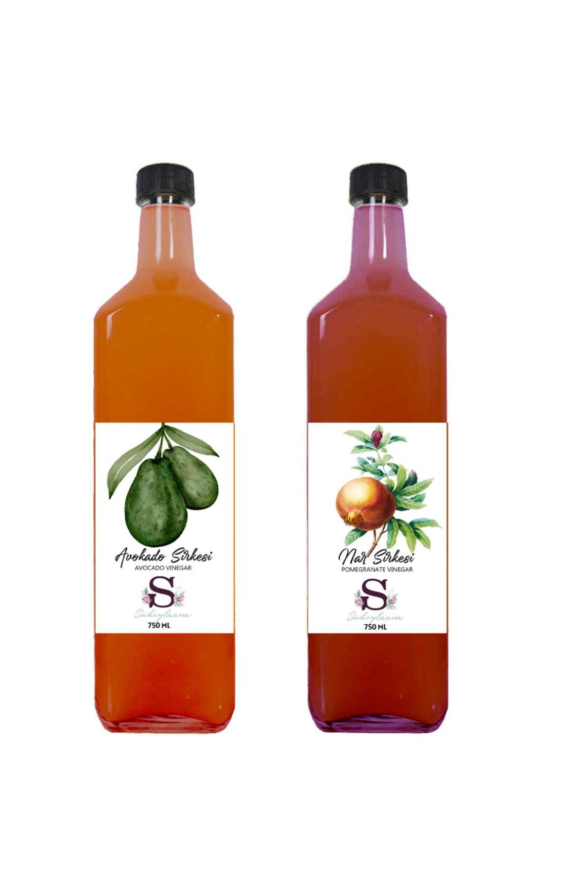 Süheylaana Doğal Avokado Sirkesi 750 Ml - Doğal Nar Sirkesi 750 Ml