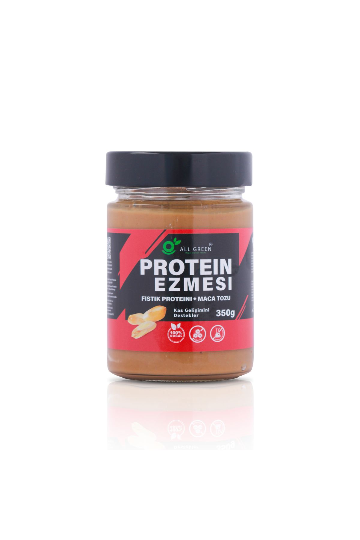 Allgreen Protein Fıstık Ezmesi – Maca ve Bal ile Güçlendirilmiş