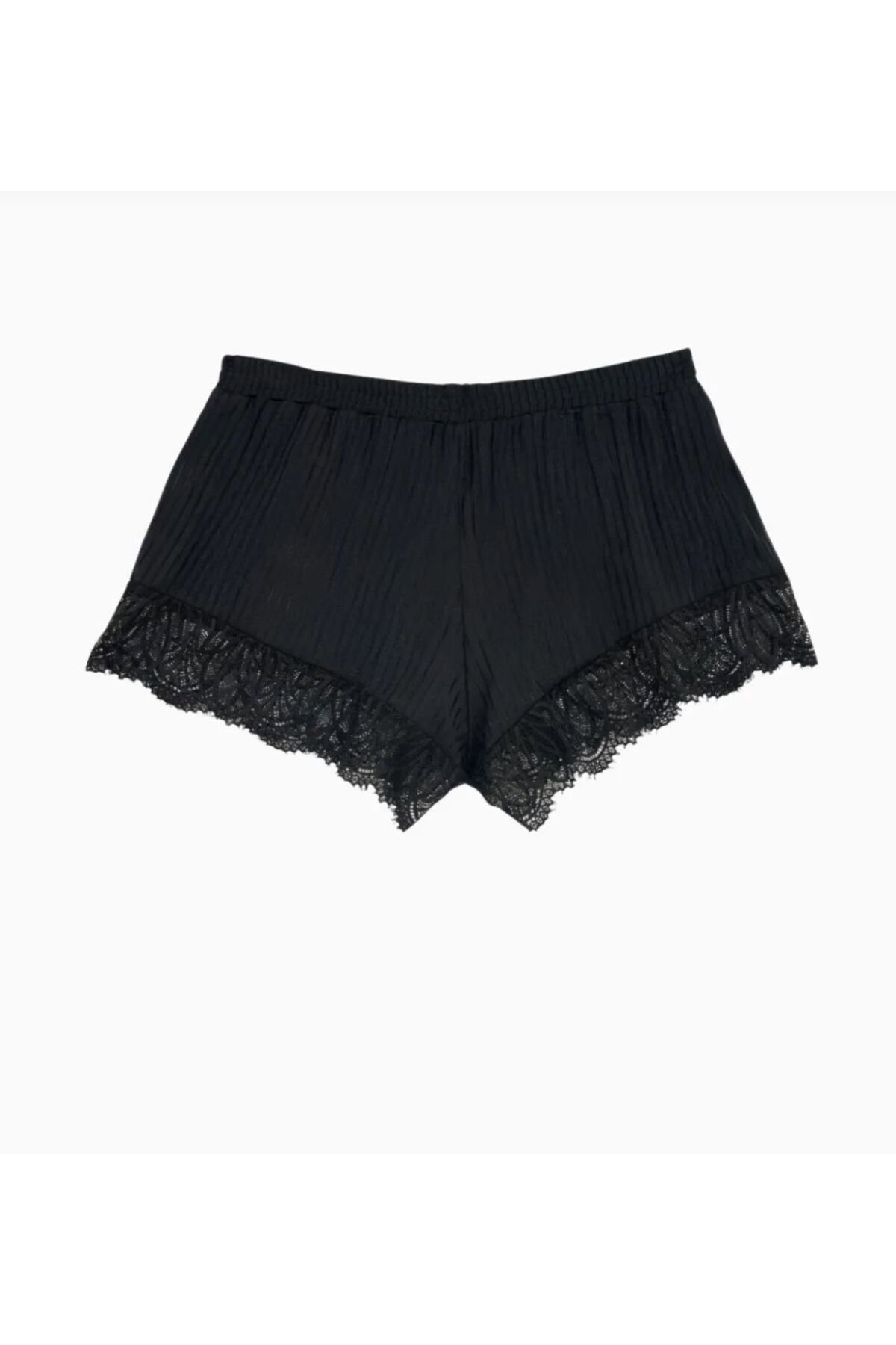 Gamze Day's Lingerie DANTEL DETAYLI ŞORT ATLET SATEN TAKIM