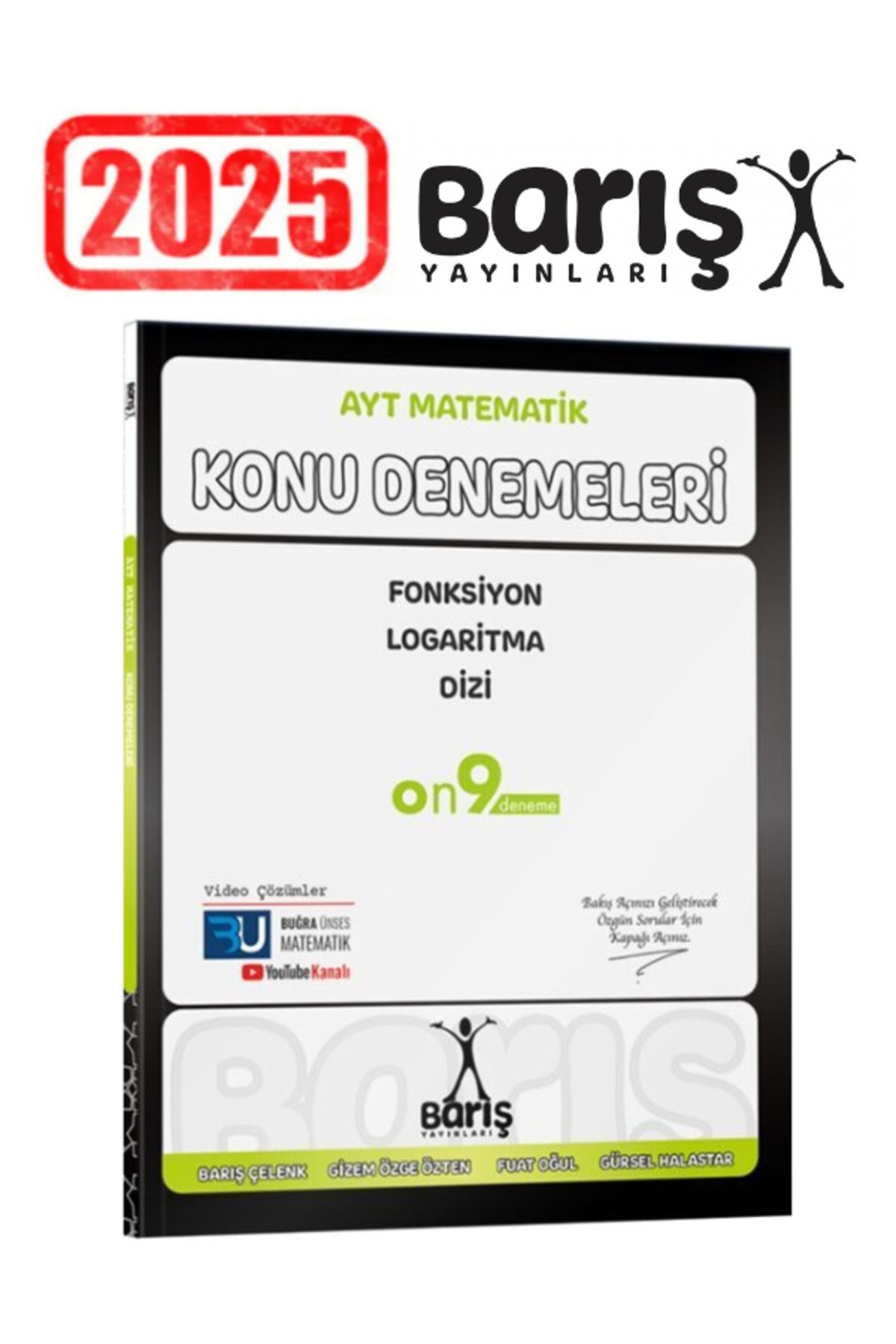 Marsis Yayınları Barış Yayınları AYT Matematik Fonksiyon Logaritma Dizi Konu Denemeleri