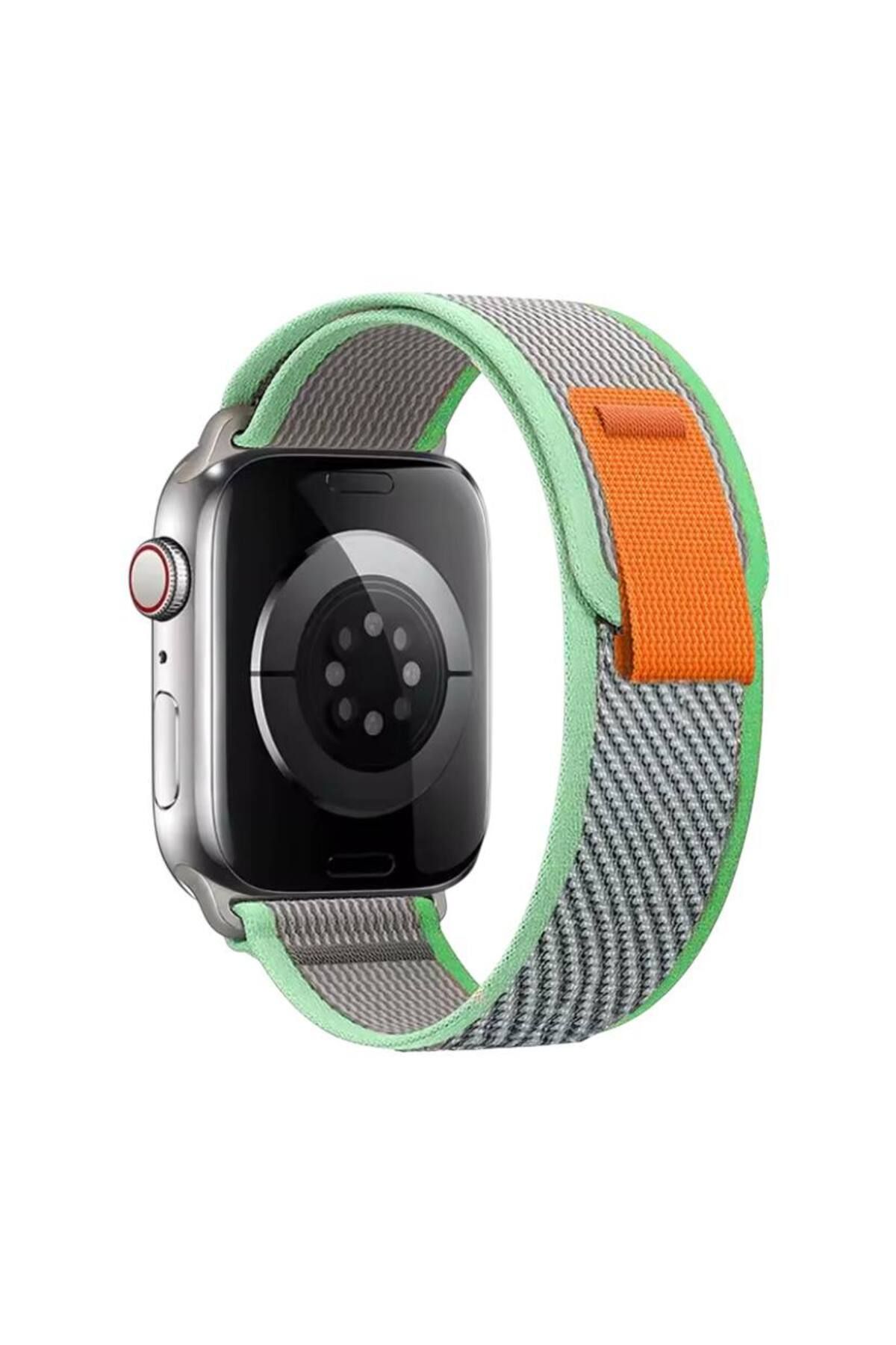 Bruntoo BR Apple Watch Series Ultra 10/9/8/7/6/5/4/SE/3/2/1 49mm-46mm-45mm-44mm-42mm Uyumlu Trail Loop kordon