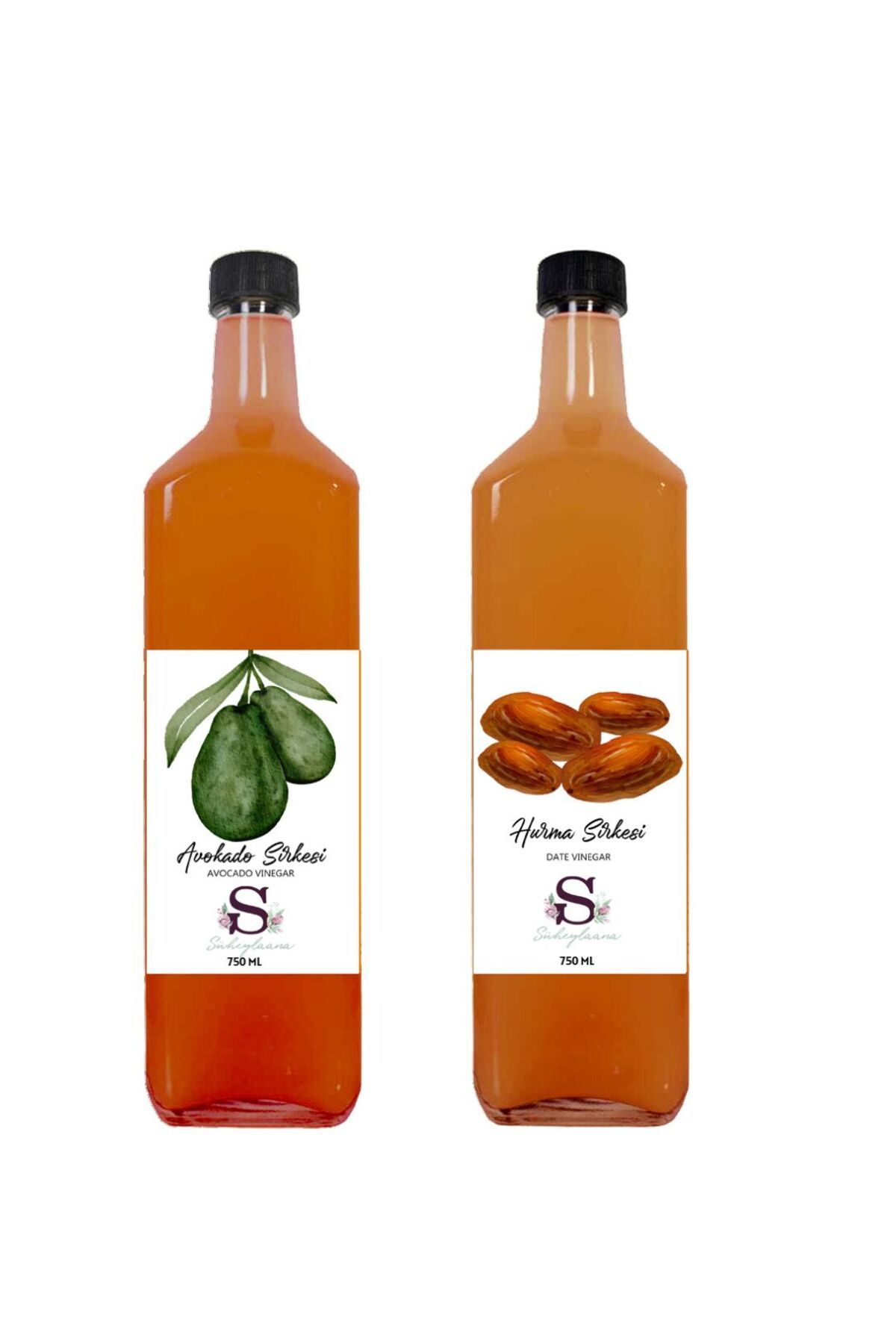 Süheylaana Doğal Avokado Sirkesi 750 Ml - Doğal Hurma Sirkesi 750 Ml
