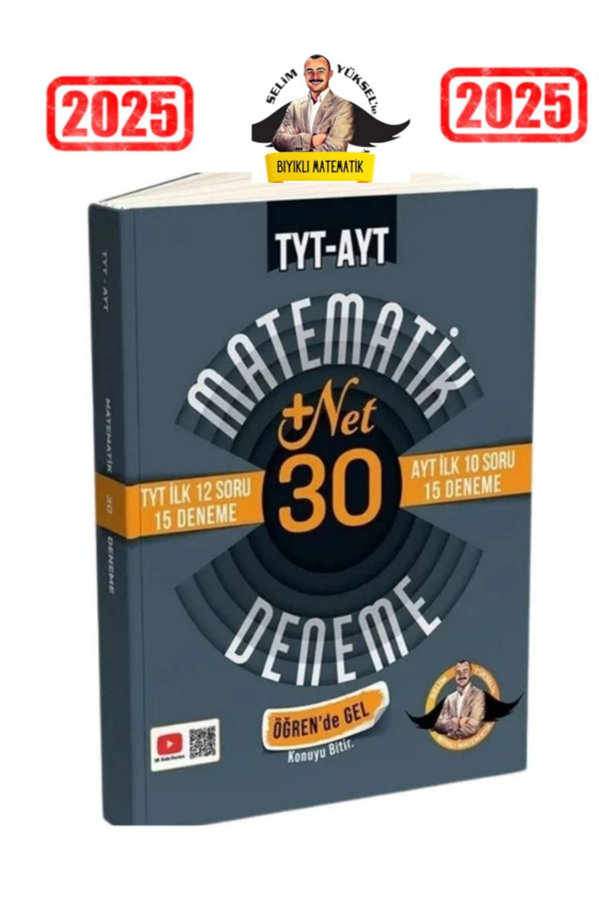Marsis Yayınları Bıyıklı Matematik TYT İlk 12 AYT İlk 10 Soru Matematik 30 Deneme