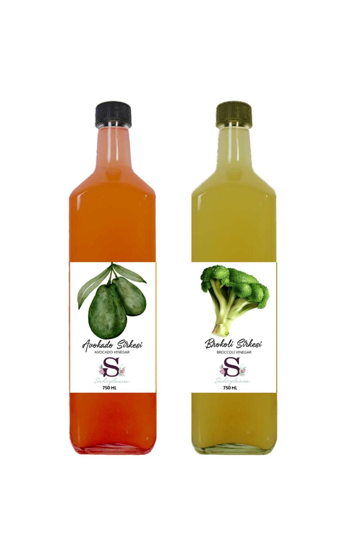 Süheylaana Doğal Avokado Sirkesi 750 Ml - Doğal Brokoli Sirkesi 750 Ml