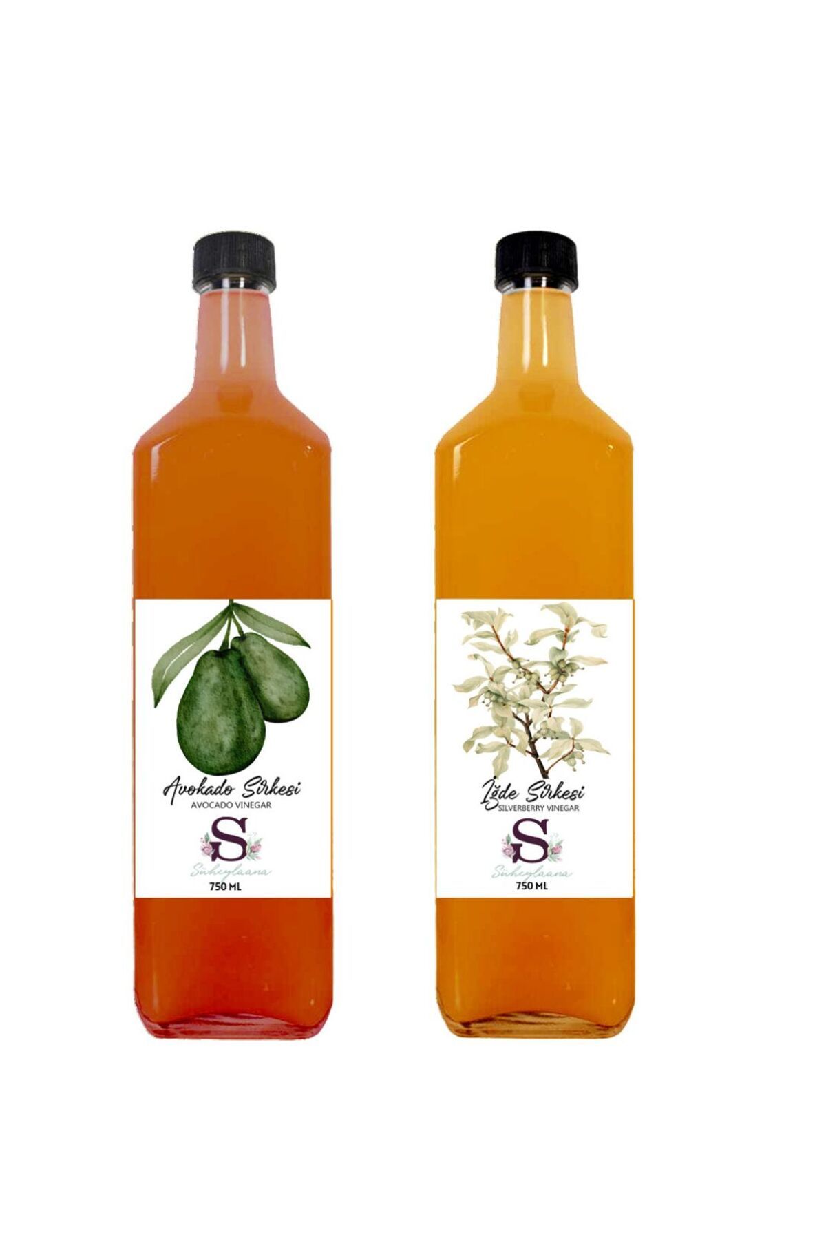Süheylaana Doğal Avokado Sirkesi 750 Ml - Doğal İğde Sirkesi 750 Ml