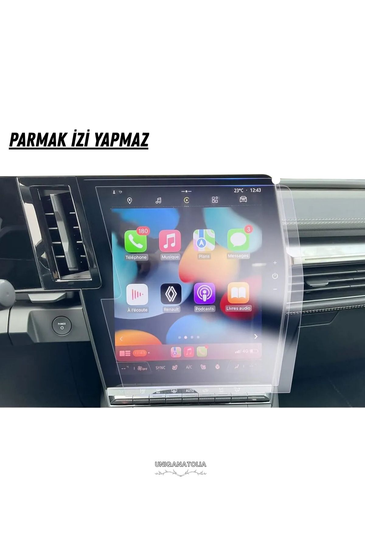 UniqAnatolia-Nano Screen Protector Compatible with Navigation and Multimedia for Renault Austral 2025 3