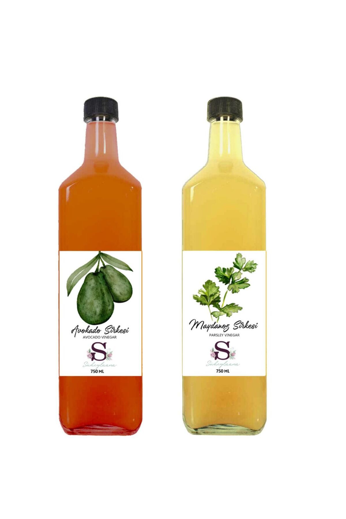 Süheylaana Doğal Avokado Sirkesi 750 Ml - Doğal Maydanoz Sirkesi 750 Ml