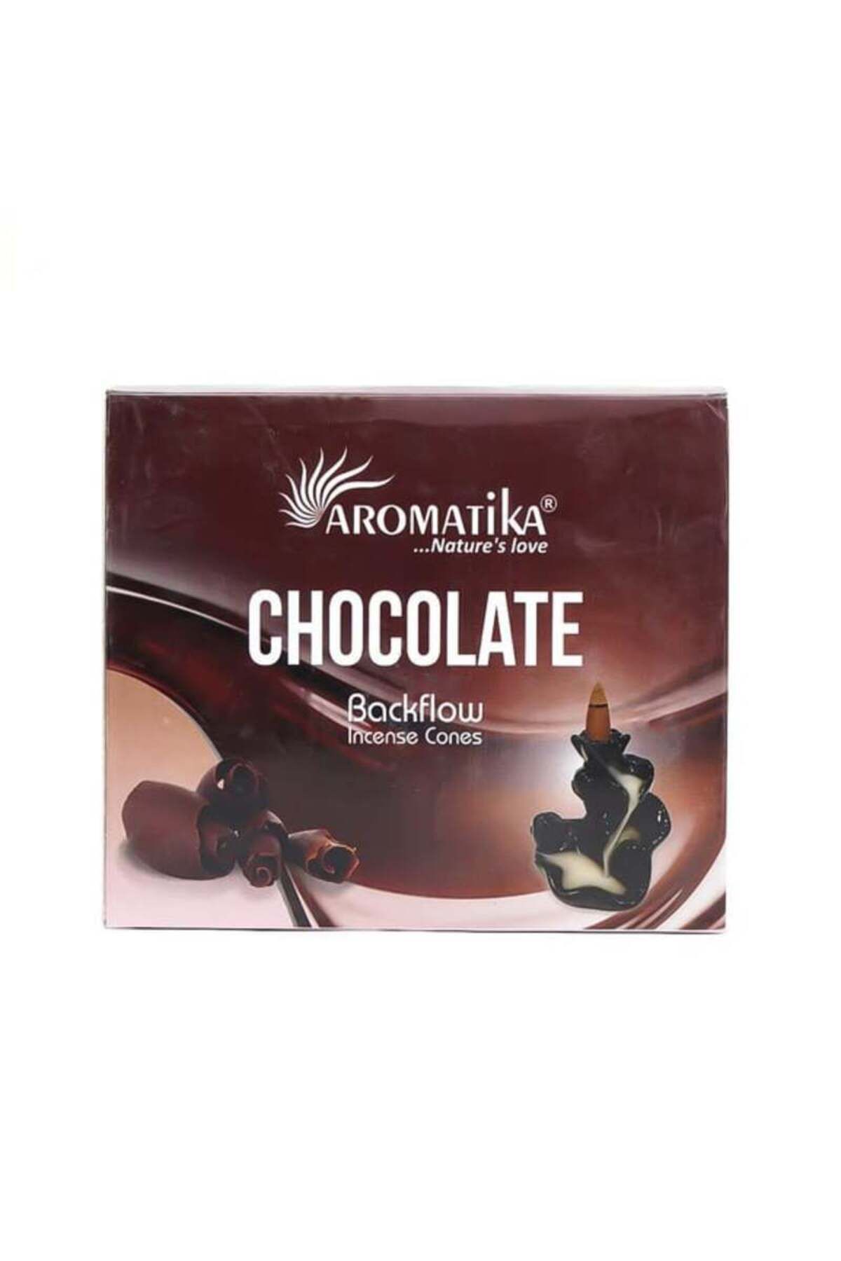 Colourful SHOP Çikolata Kokulu Geri Akış Tütsüsü konik Tütsü Çikolata Backflow Incense Cones 10 Adet