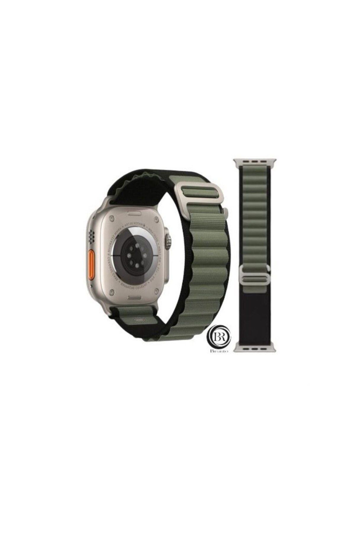 Bruntoo BR Apple Watch Series Ultra 10/9/8/7/6/5/4/SE/3/2/1 49mm-46mm-45mm-44mm-42mm Uyumlu Alpine Loop kordon