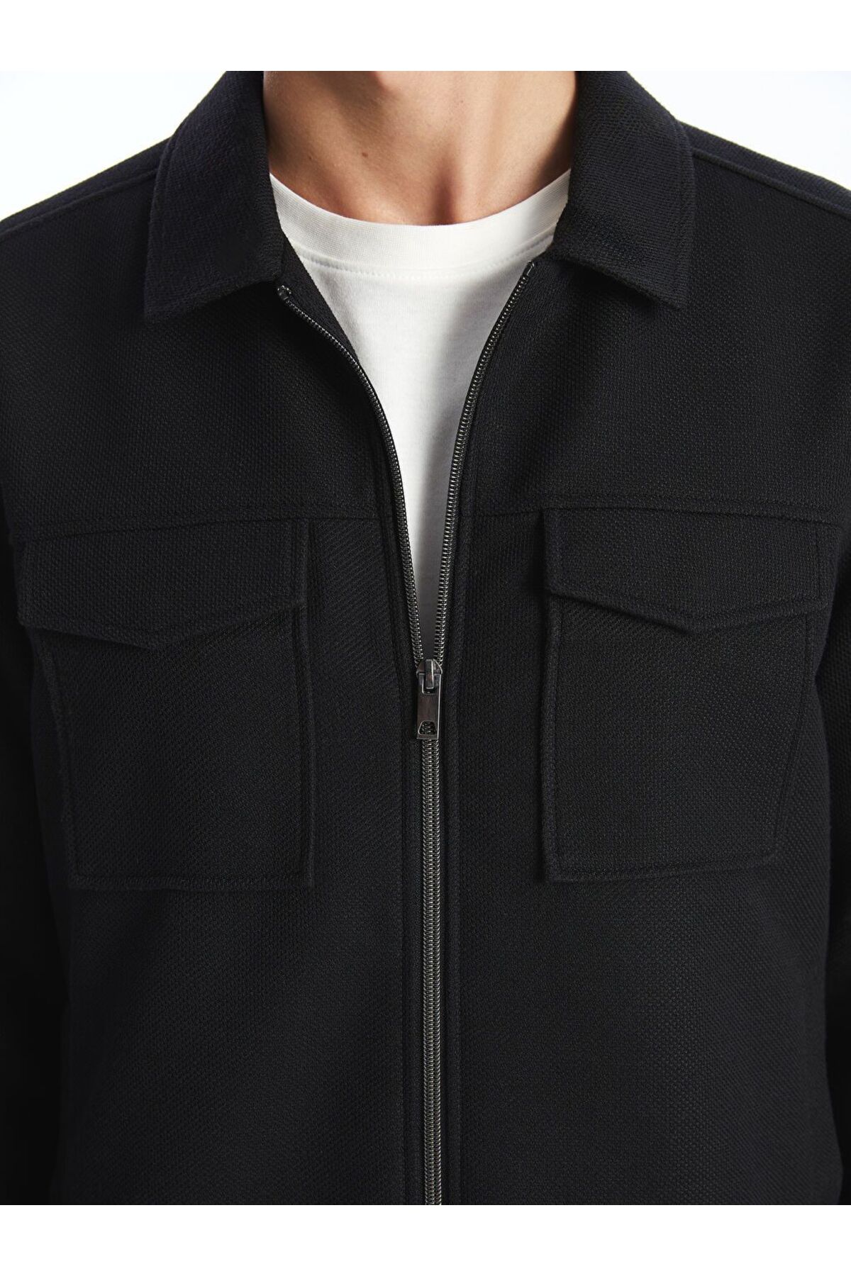 LC Waikiki Slim Fit Gömlek Yaka Erkek Ceket görsel 3