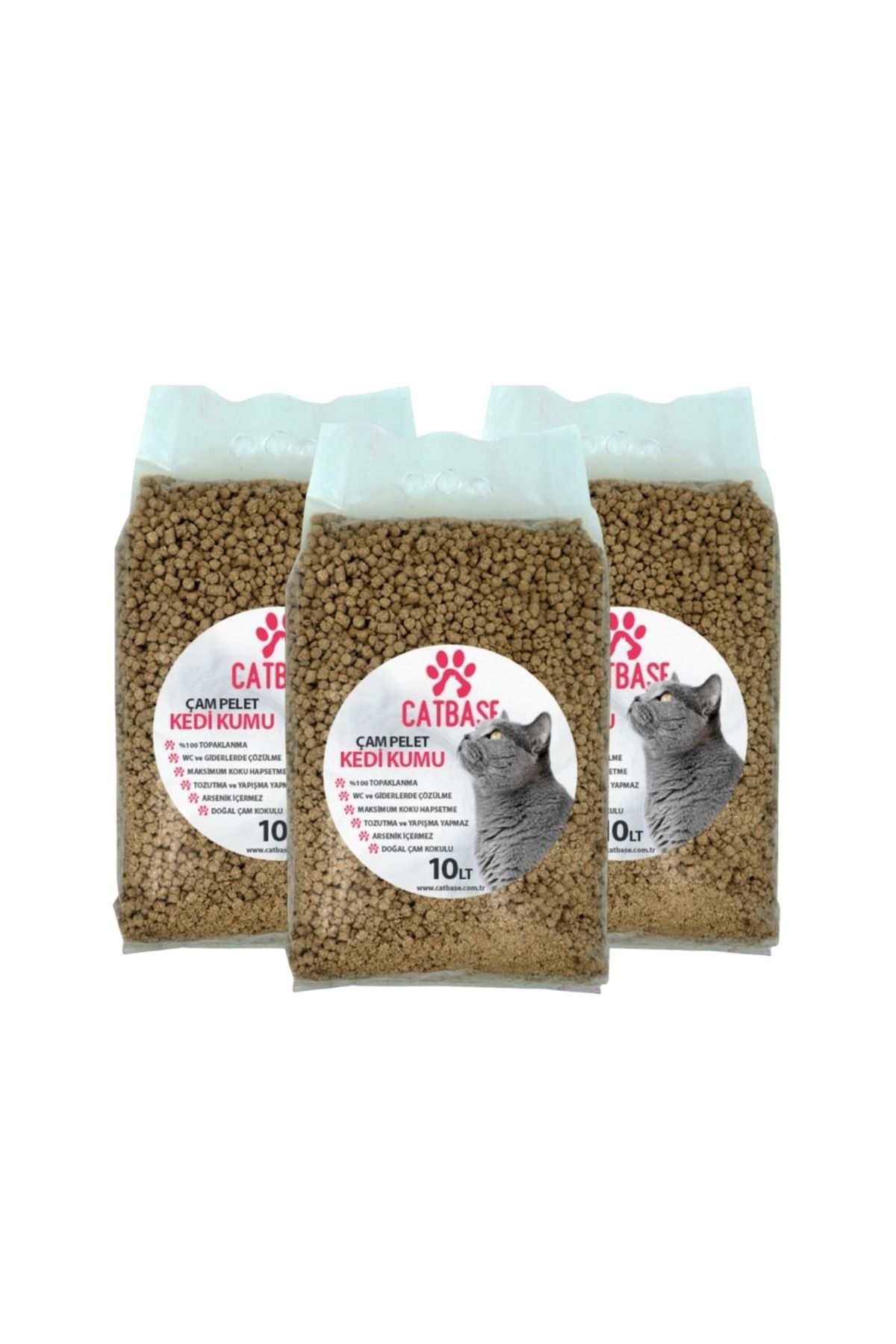 CatBase CAT BASE DOĞAL ÇAM PELET KEDİ KUMU 30 LT