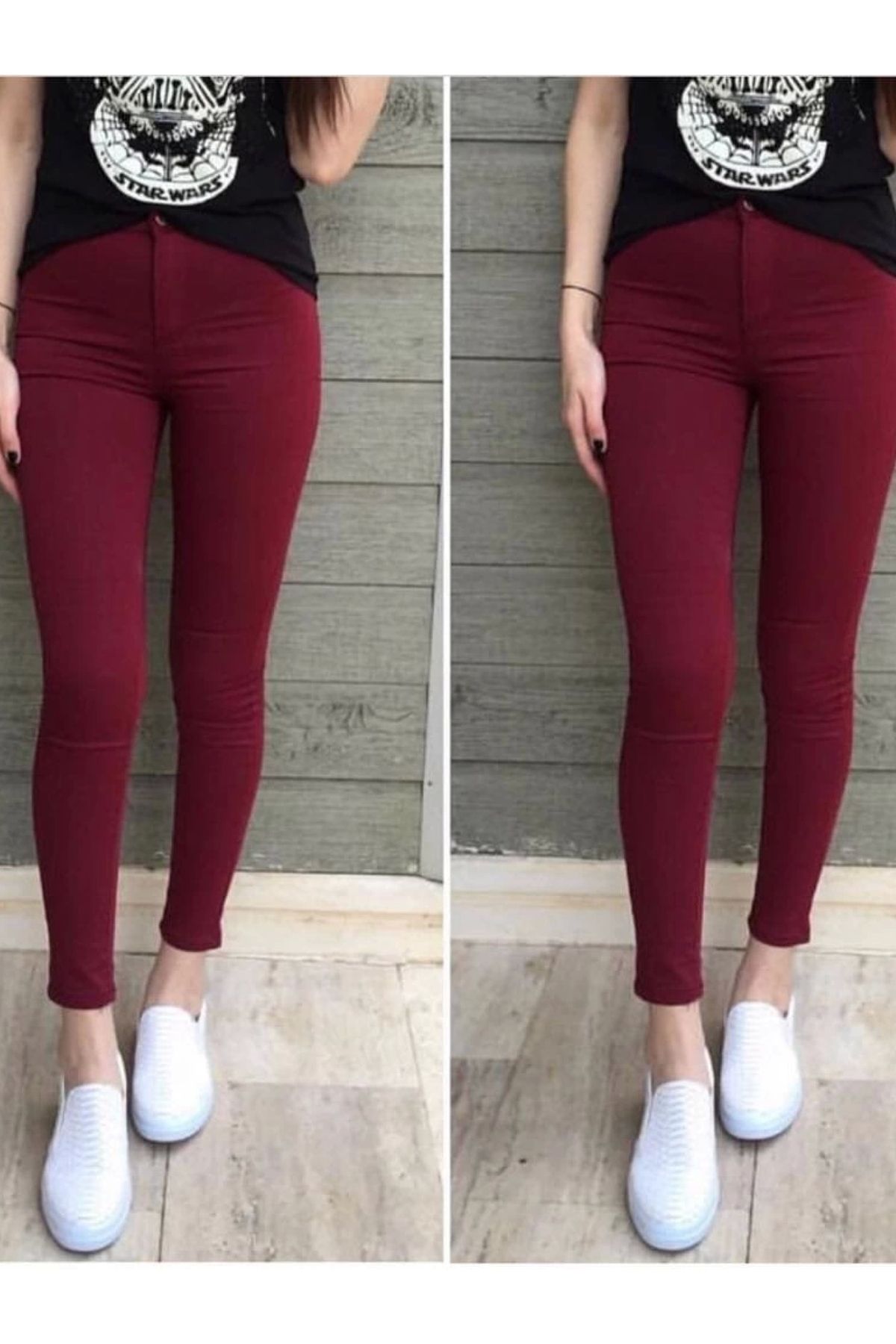 POLEXP Yüksek Bel Gabardin Pantolon