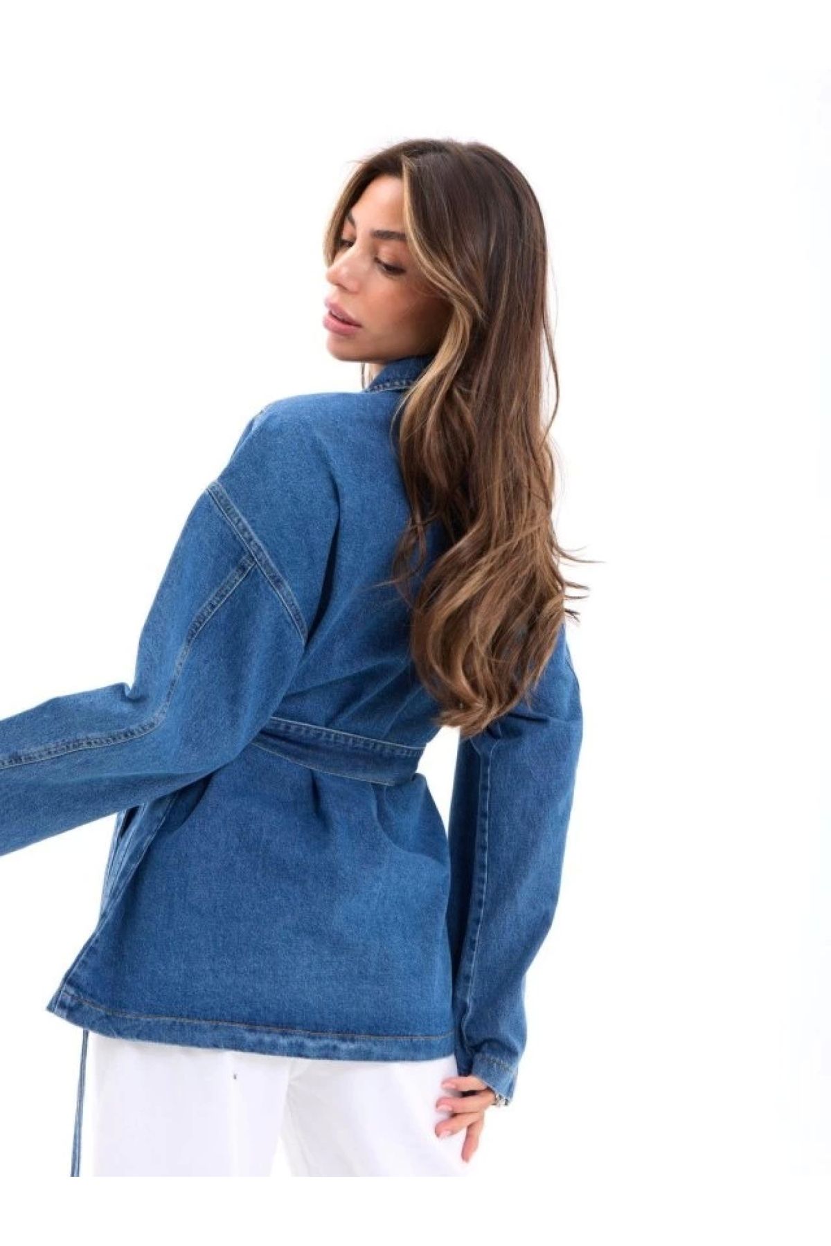 POLEXP Mavi Kot Ceket - Trendy ve Şık Denim Parça