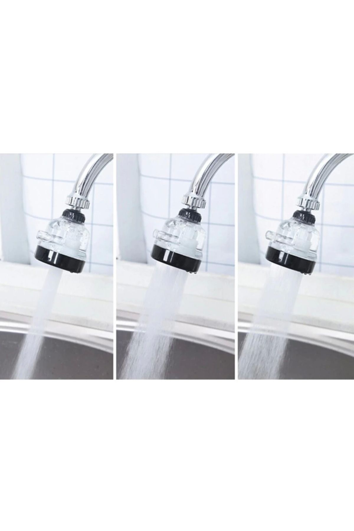 Enseb-Water Saving 3-Function Movable Faucet Head - Transparent ( 336336 ) 2