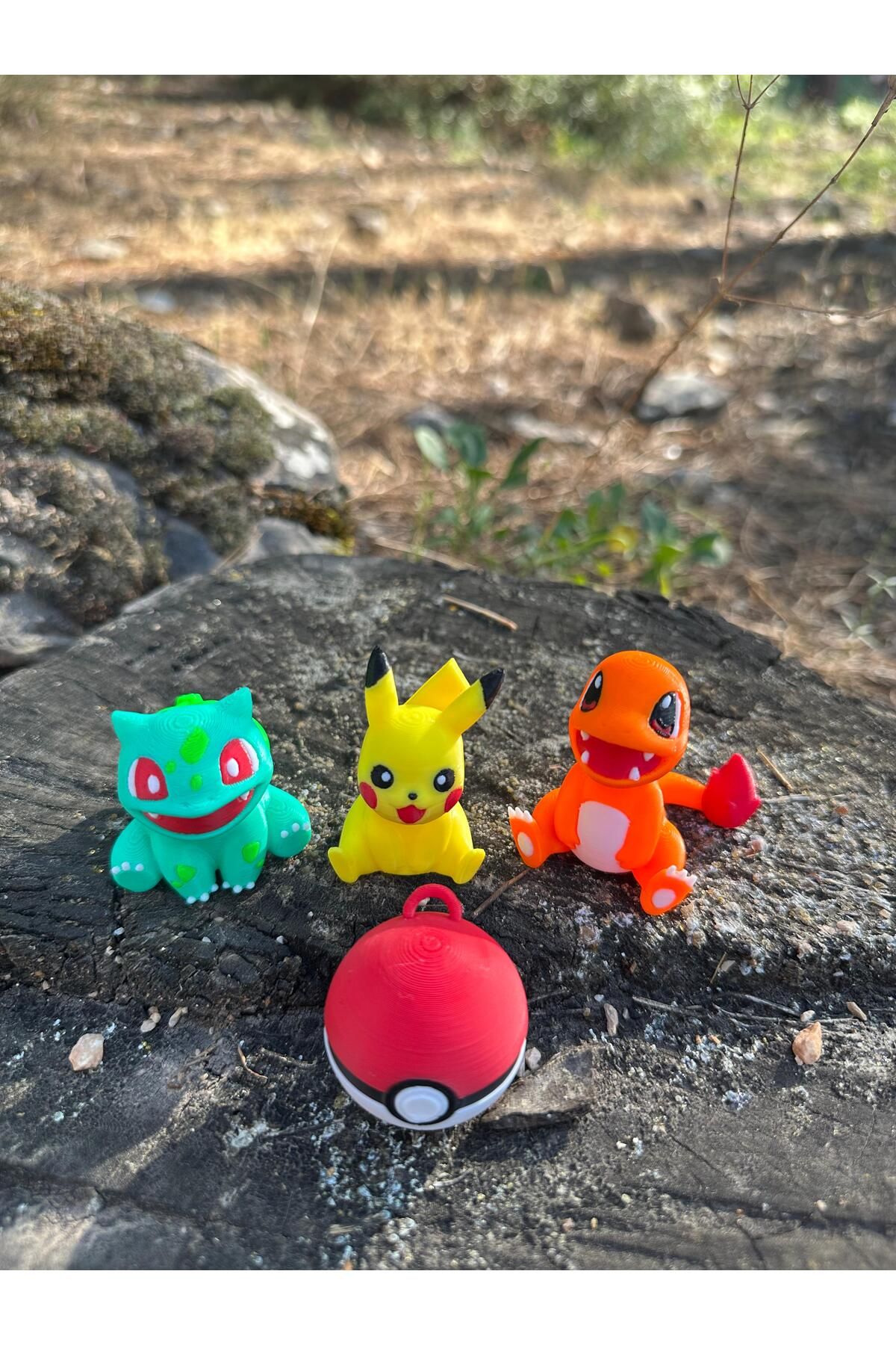 Phoenix Koleksiyon Pokemon Figürü Mini Figür Pikachu Bulbasaur Charmander Pokemon Topu 5cm Balbazar Poketop