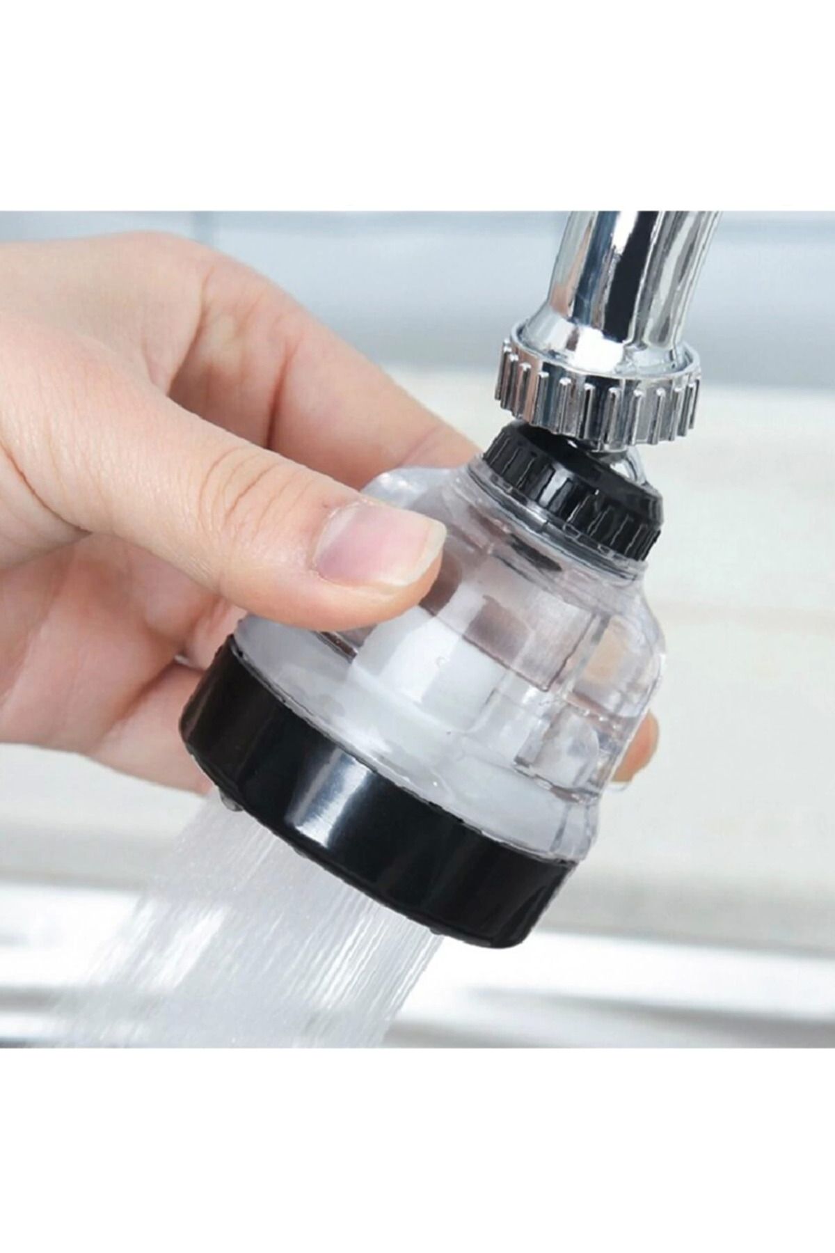 Enseb-Water Saving 3-Function Movable Faucet Head - Transparent ( 336336 ) 3