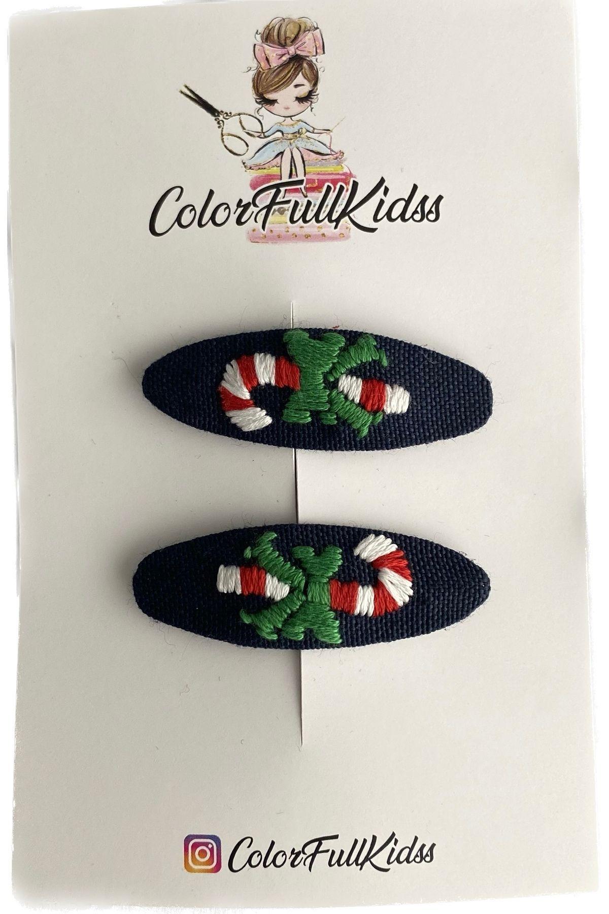 Colorfullkidss El Yapımı Kadın Çıtçıtlı Toka – Özel Tasarımlı Şık Modeller (2 Adet)