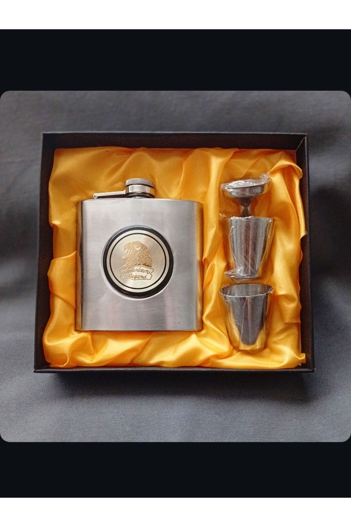 VOLMERİ GİFTS 6 Oz Paslanmaz Çelik Kamp Matarası