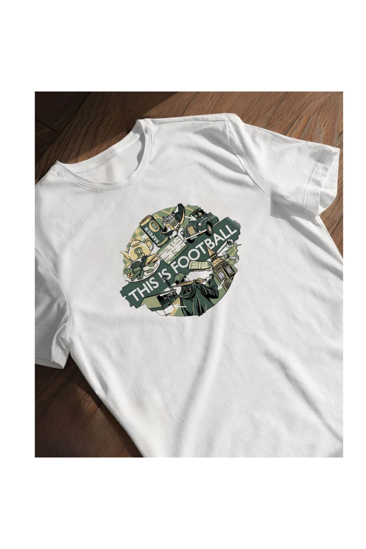 SARI THIS IS FOOTBALL TEMALI TSHIRT %100 PAMUK